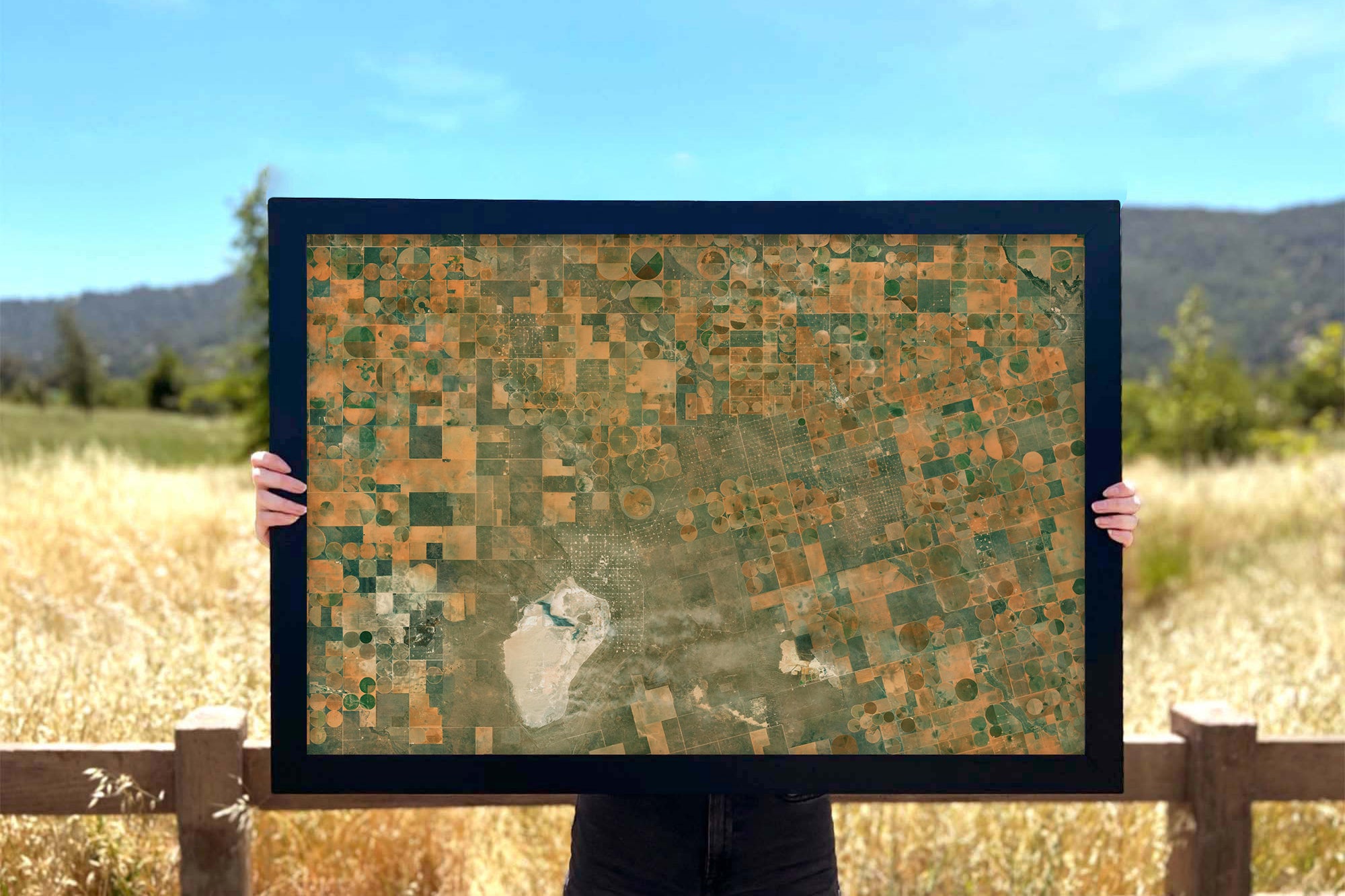 Farmland abstract wall art