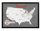 Baseball Stadium Map Travel Tracker