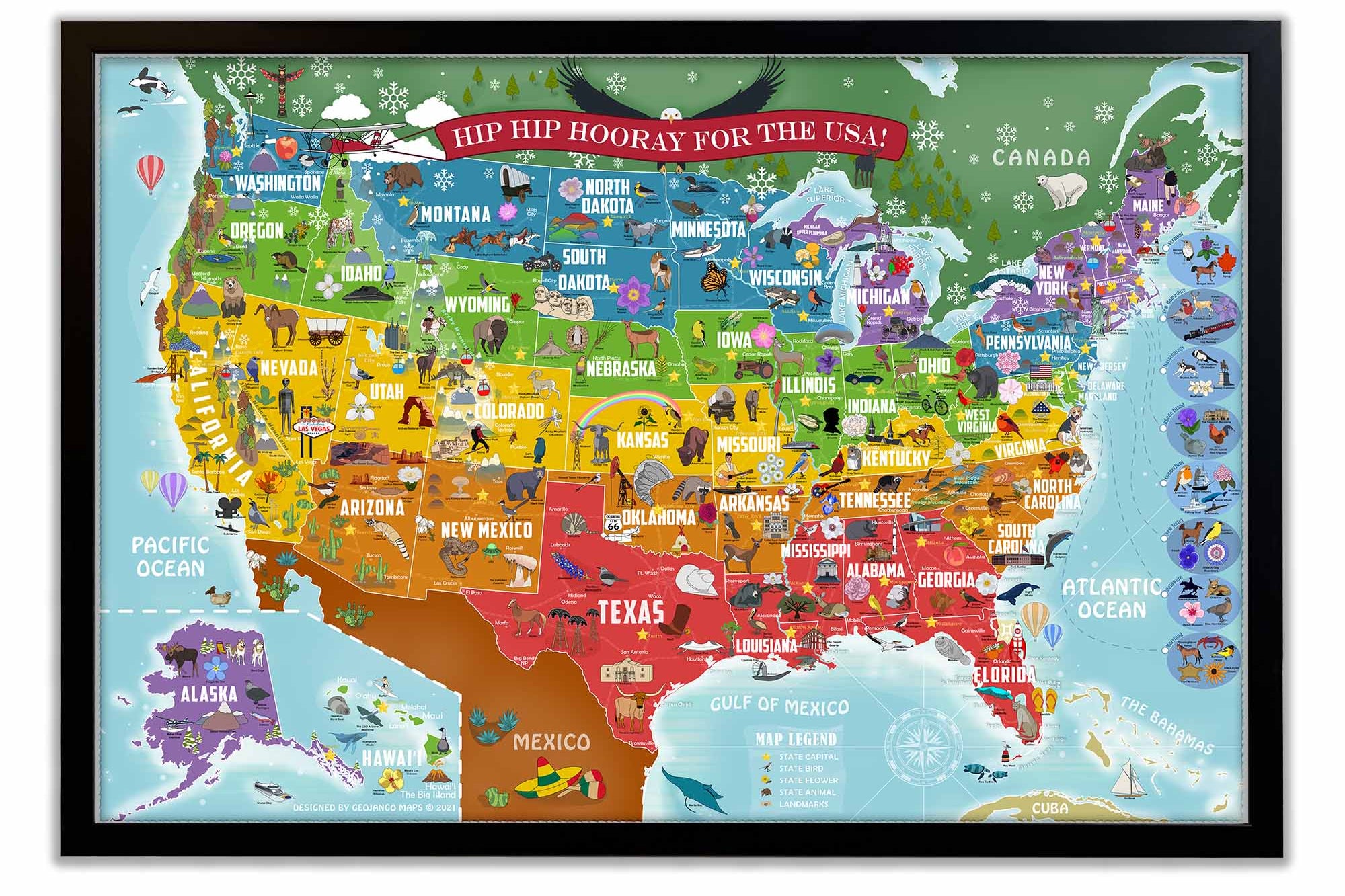United States Map For Kids
