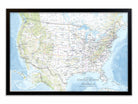 US Travel Map with Pins, labeled with states and detailed cities - track your usa travels!