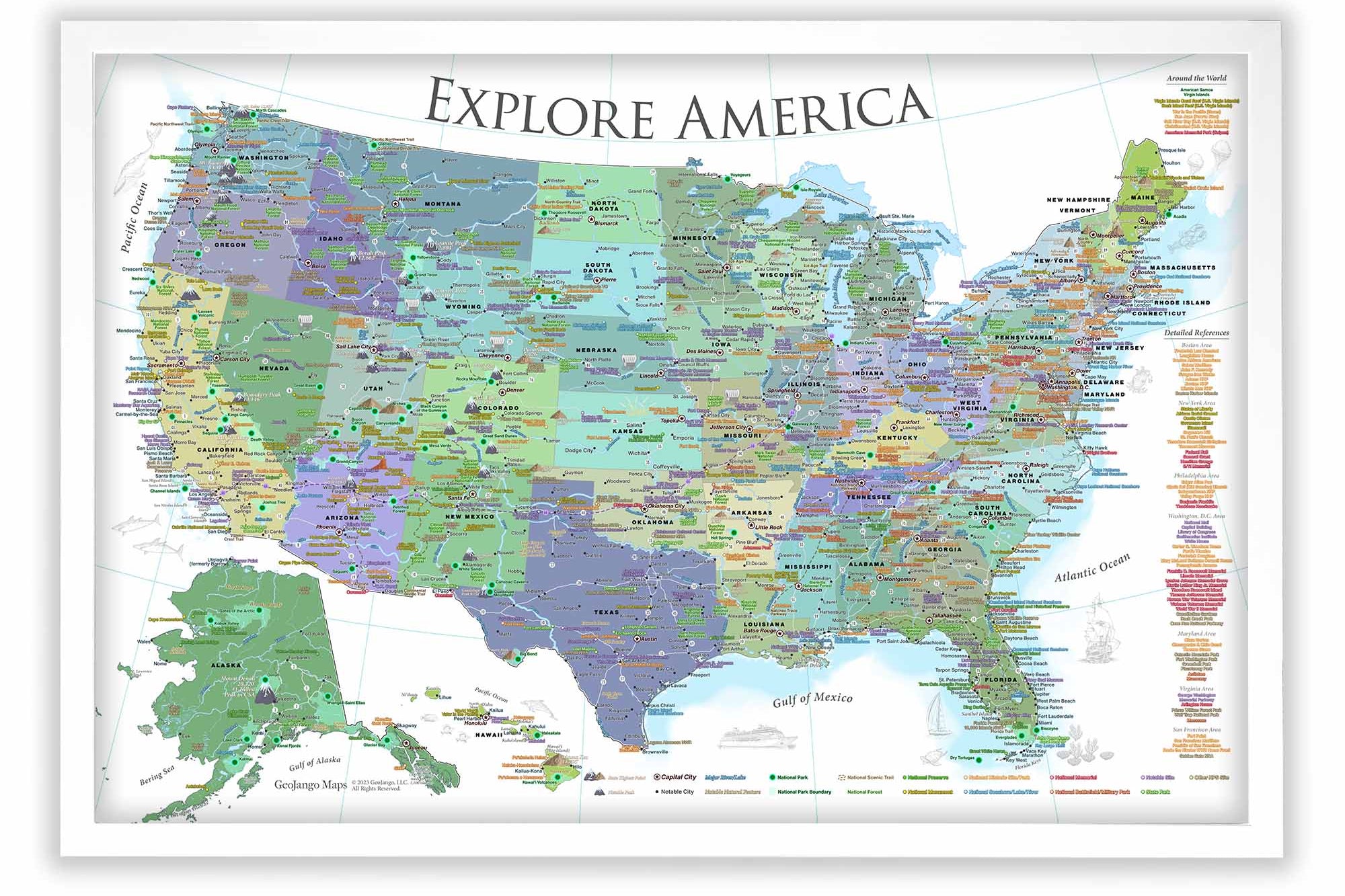 National Parks Checklist Map