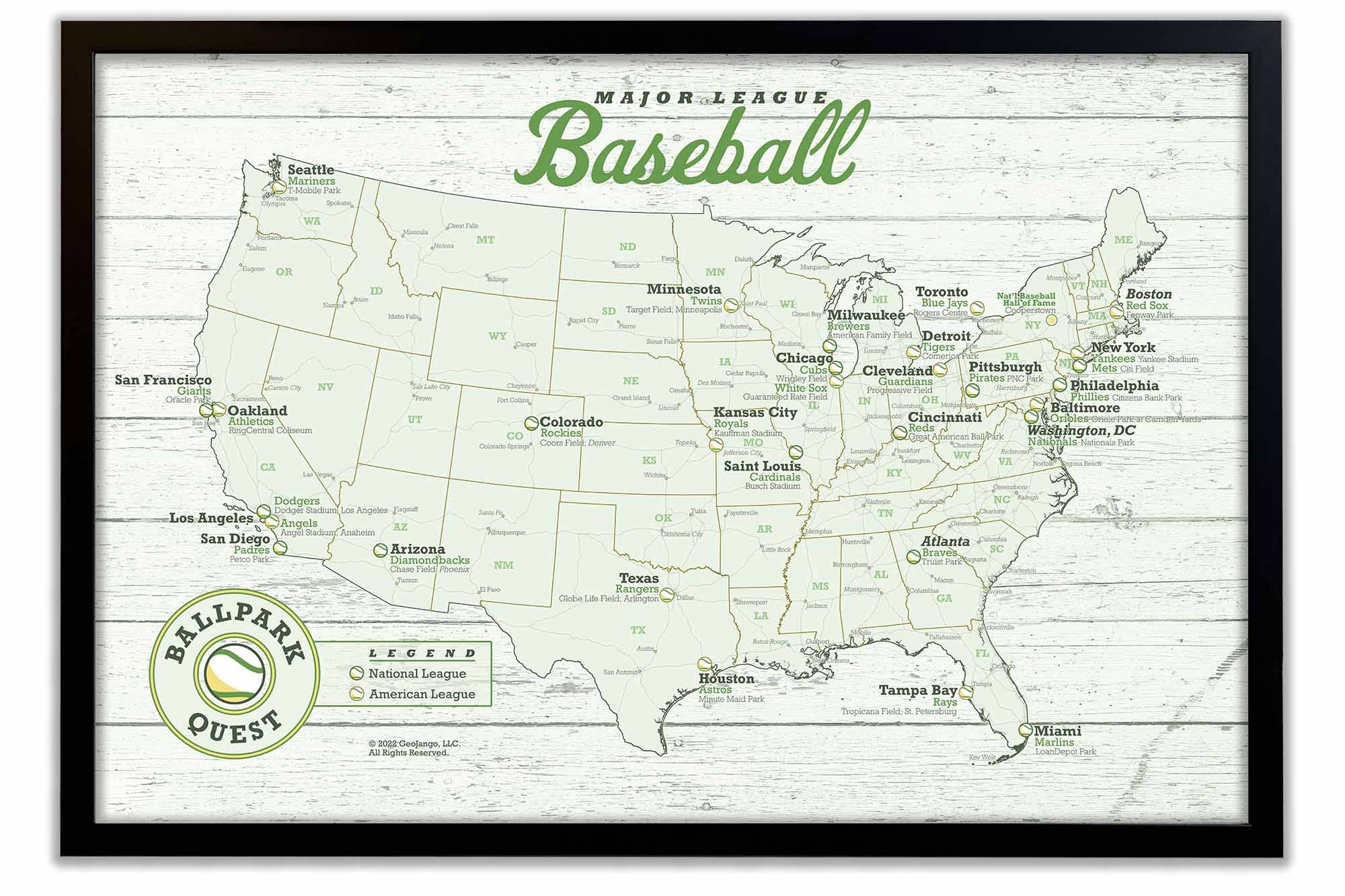 mlb stadium map