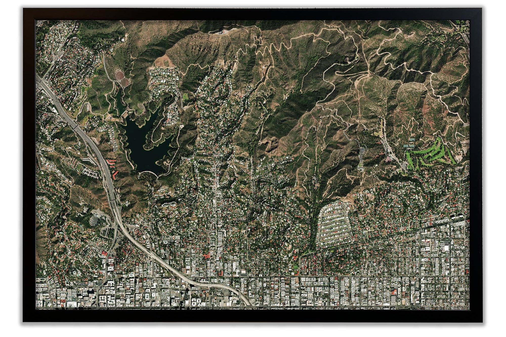 Hollywood hills wall art