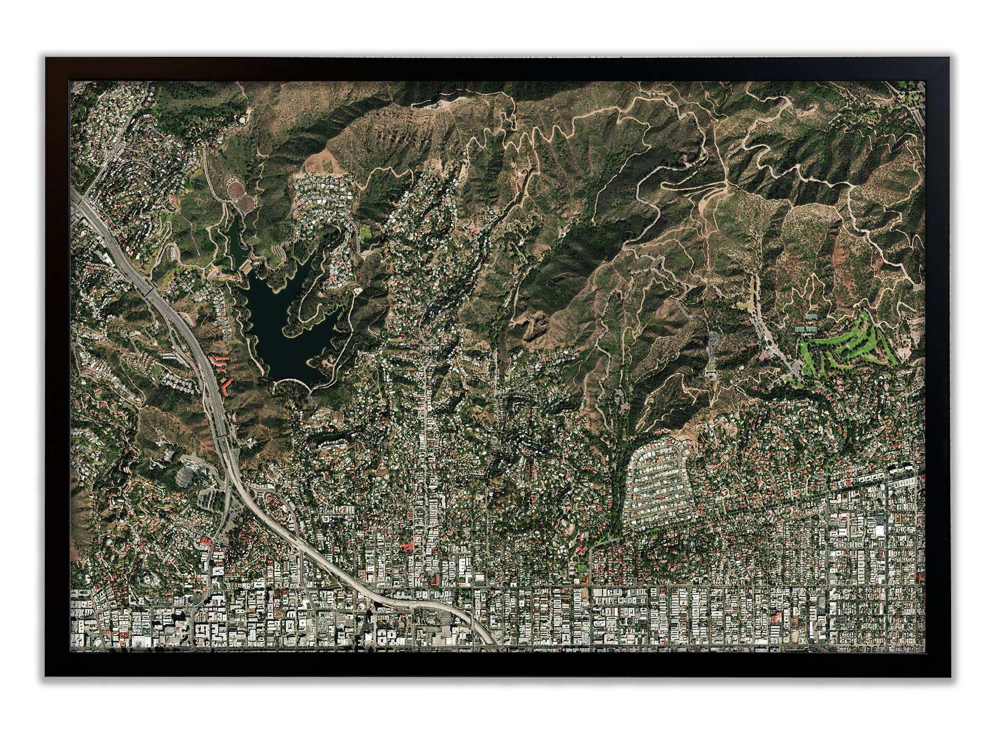 Hollywood hills wall art