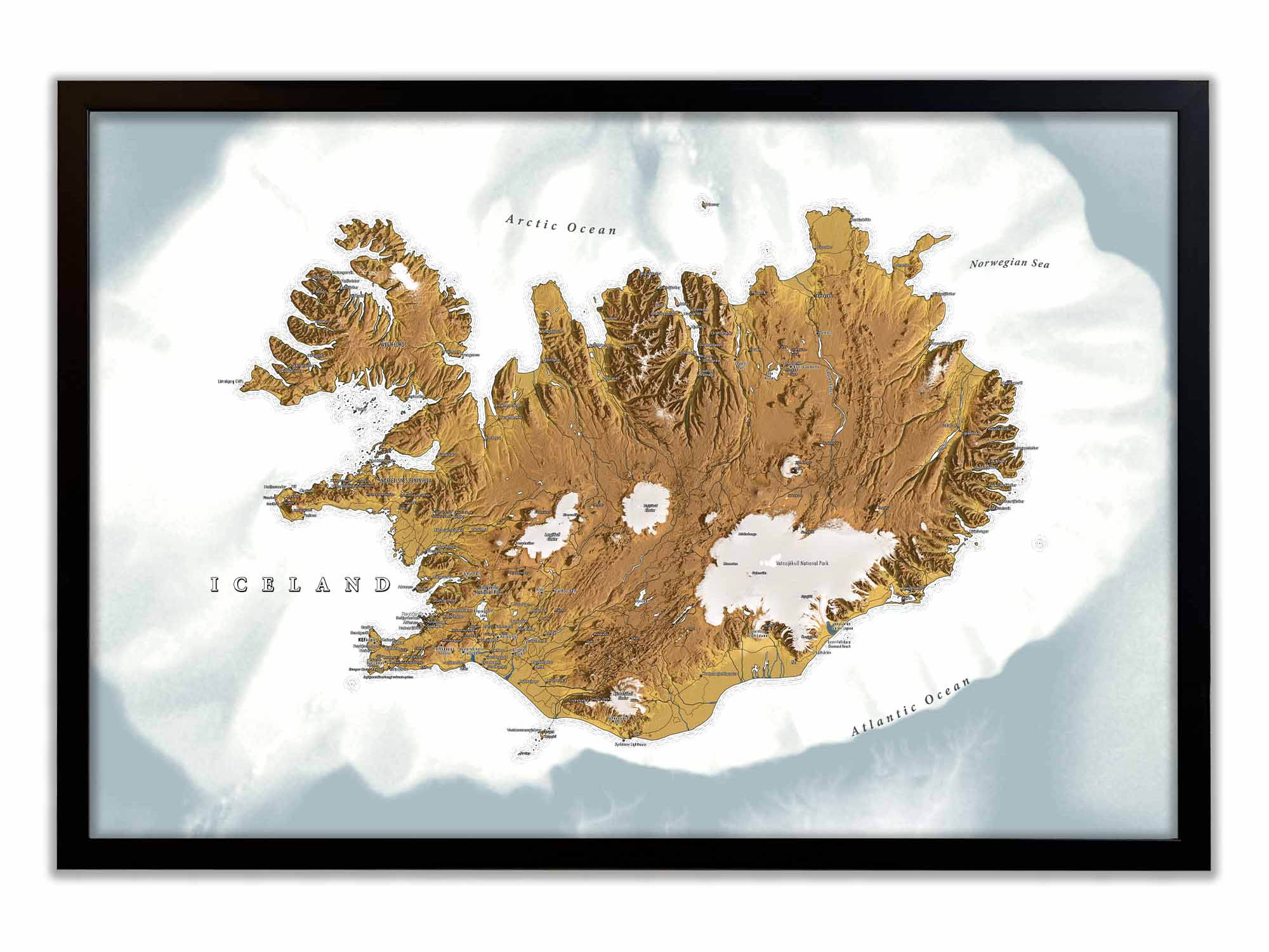 3d map of iceland