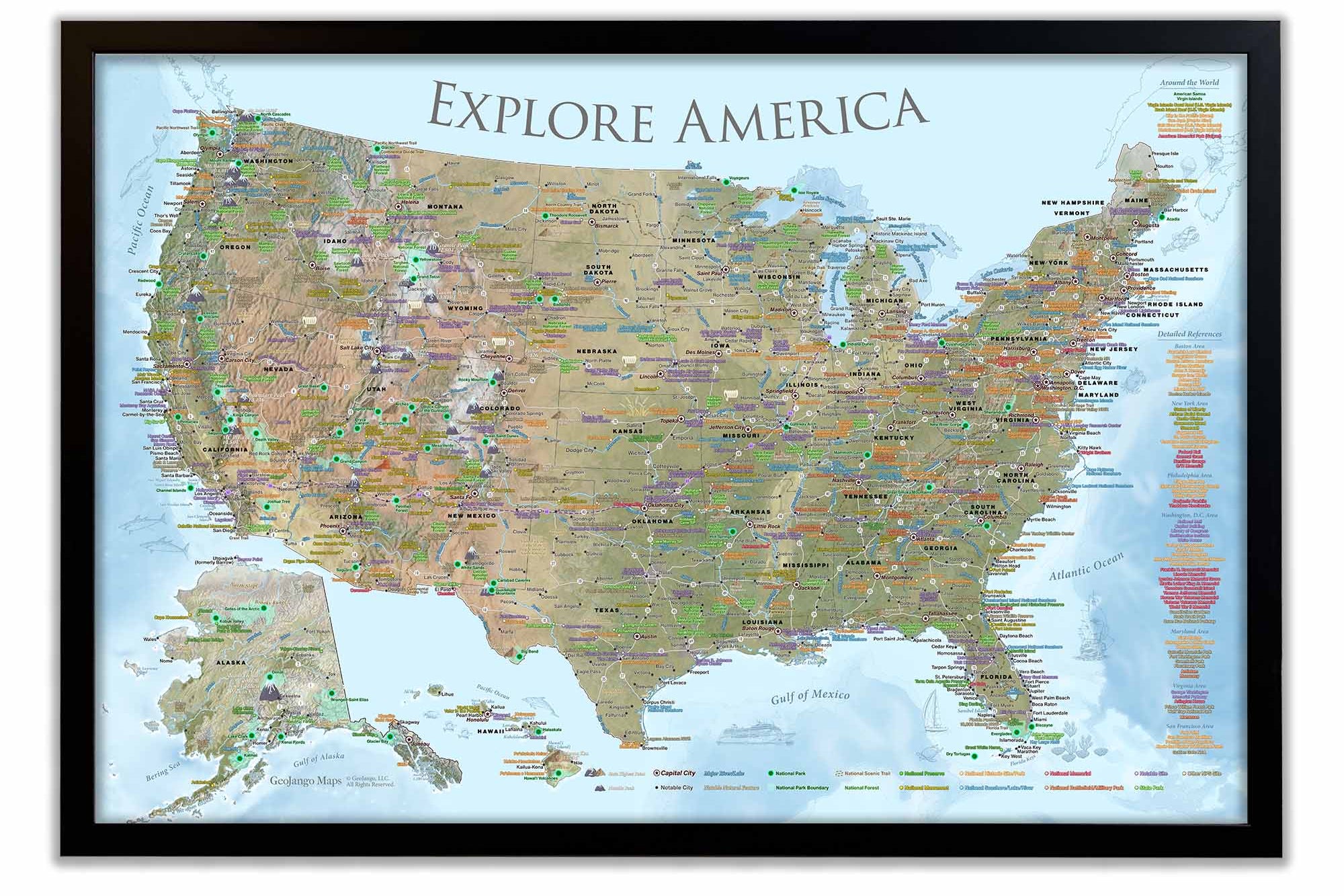 US Push Pin Map
