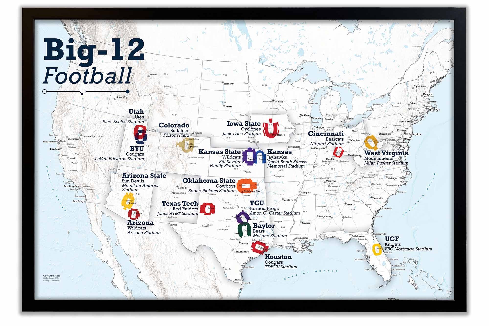 big 12 football teams