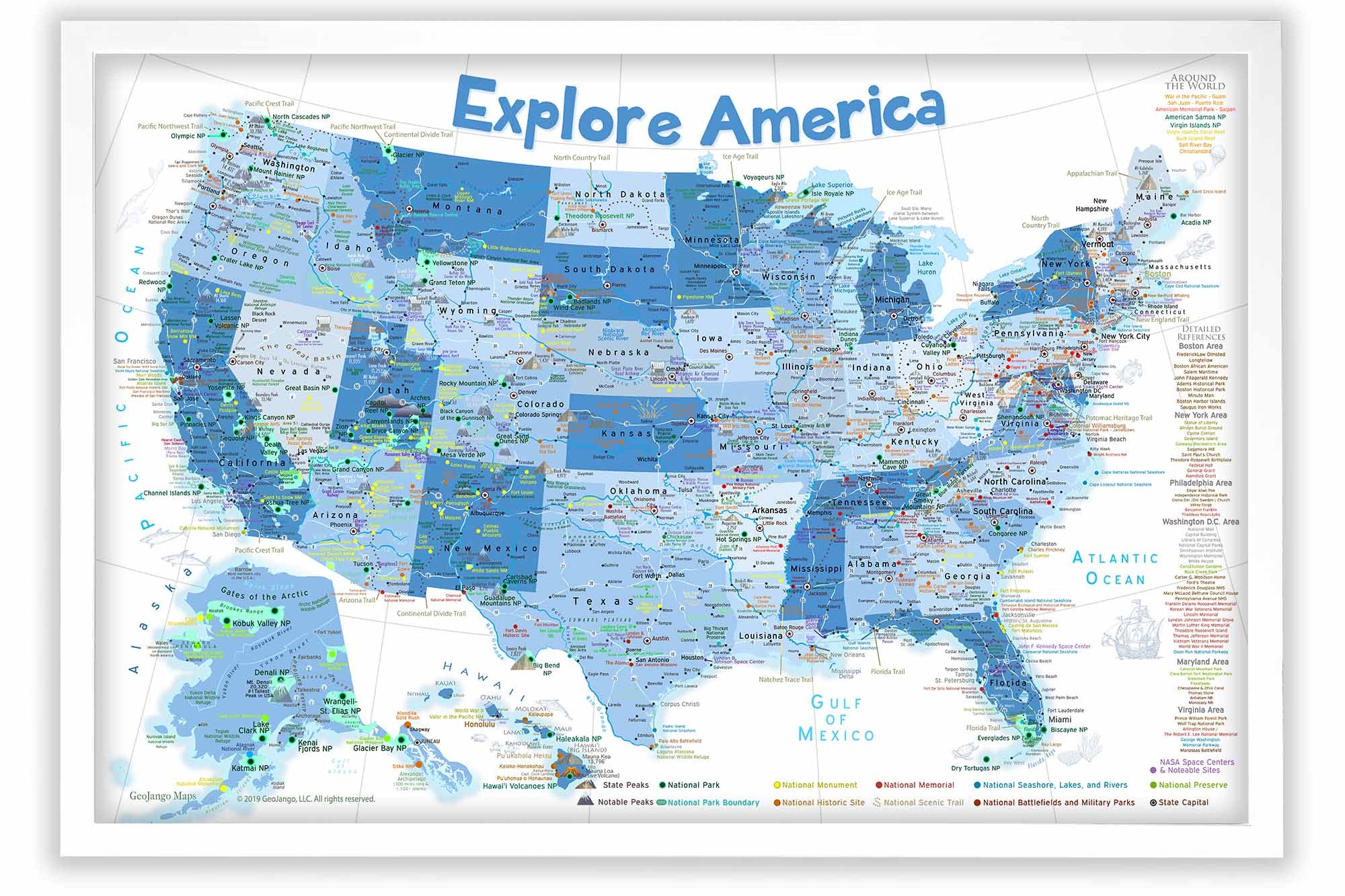 usa map for kids