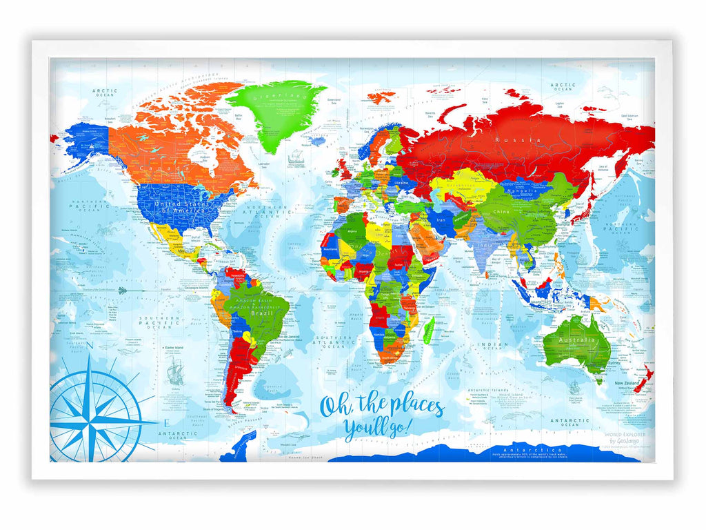 world map with countries