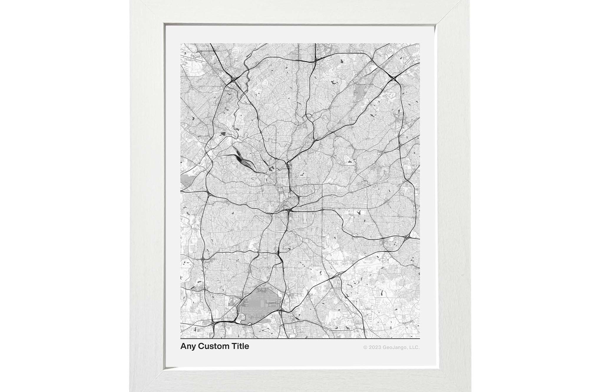 small personalized city map