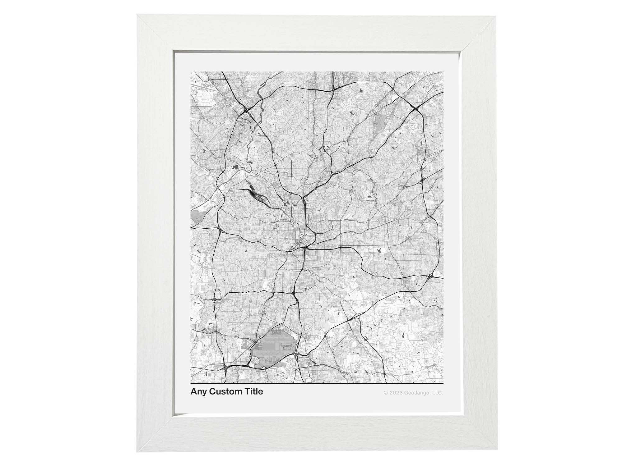 small personalized city map