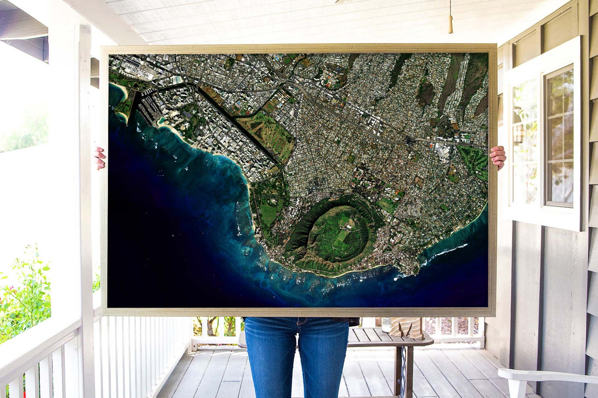 Hawaiian beach wall art