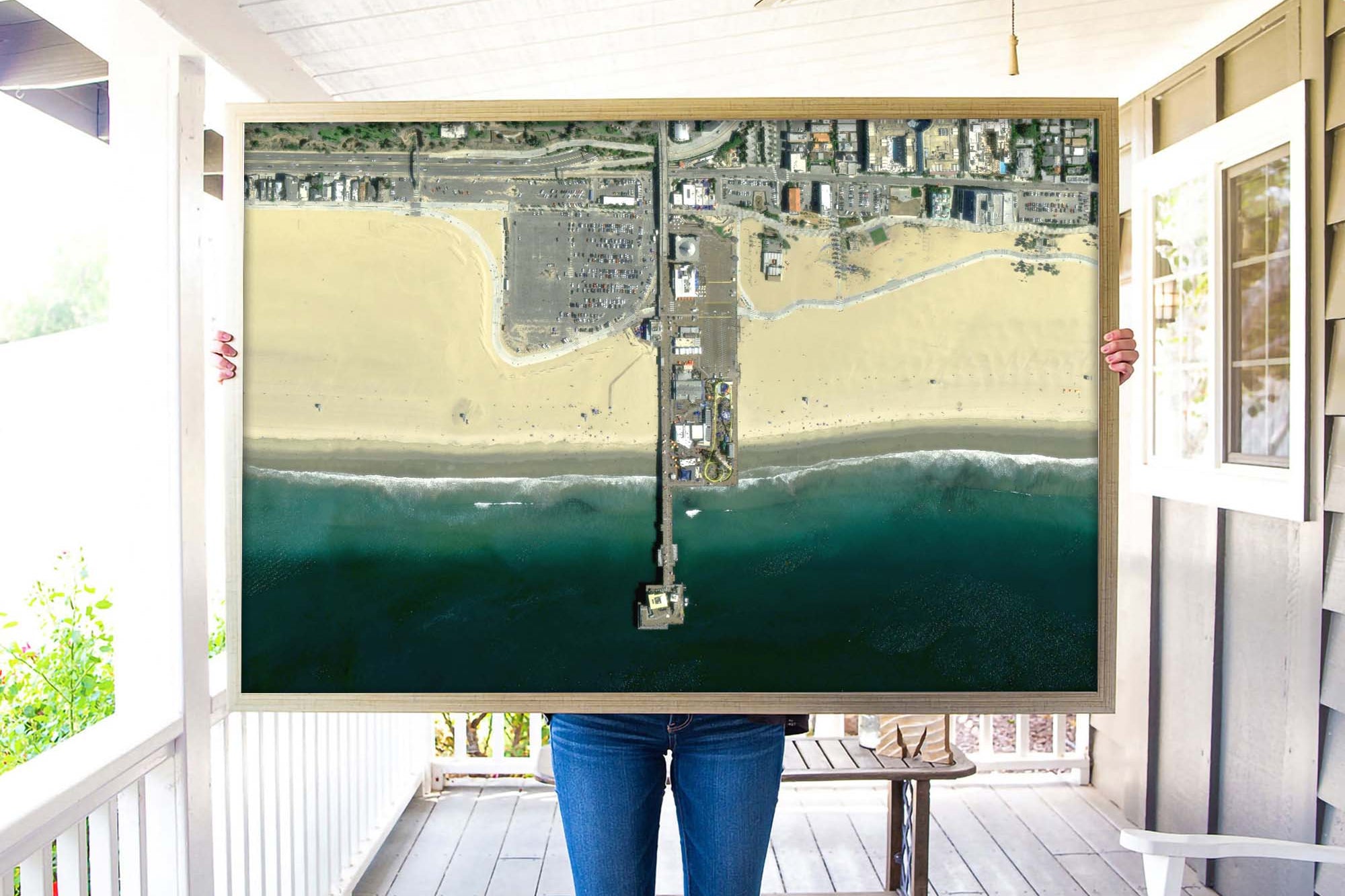 aerial photography of beach