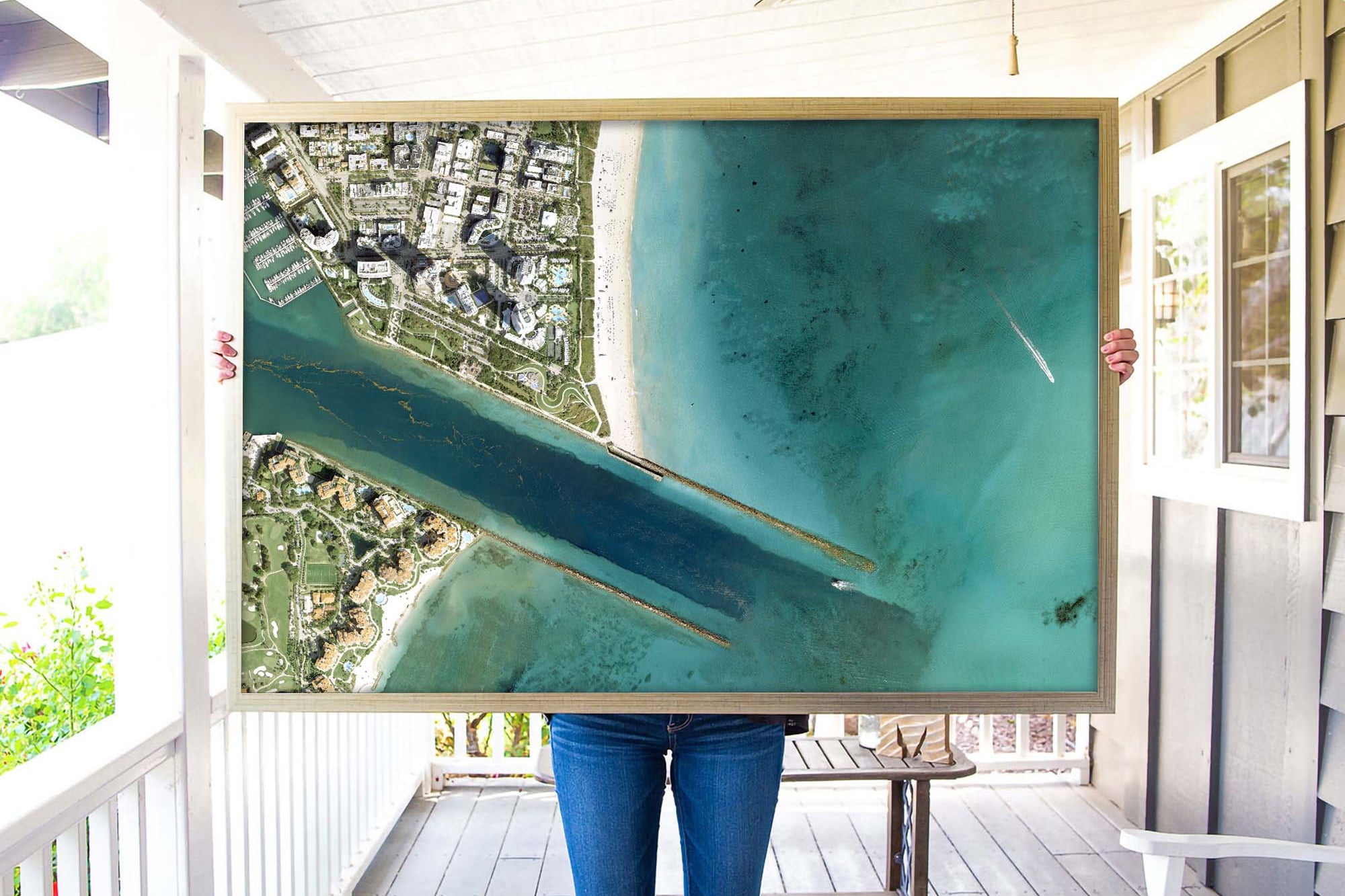 Beach Satellite wall art