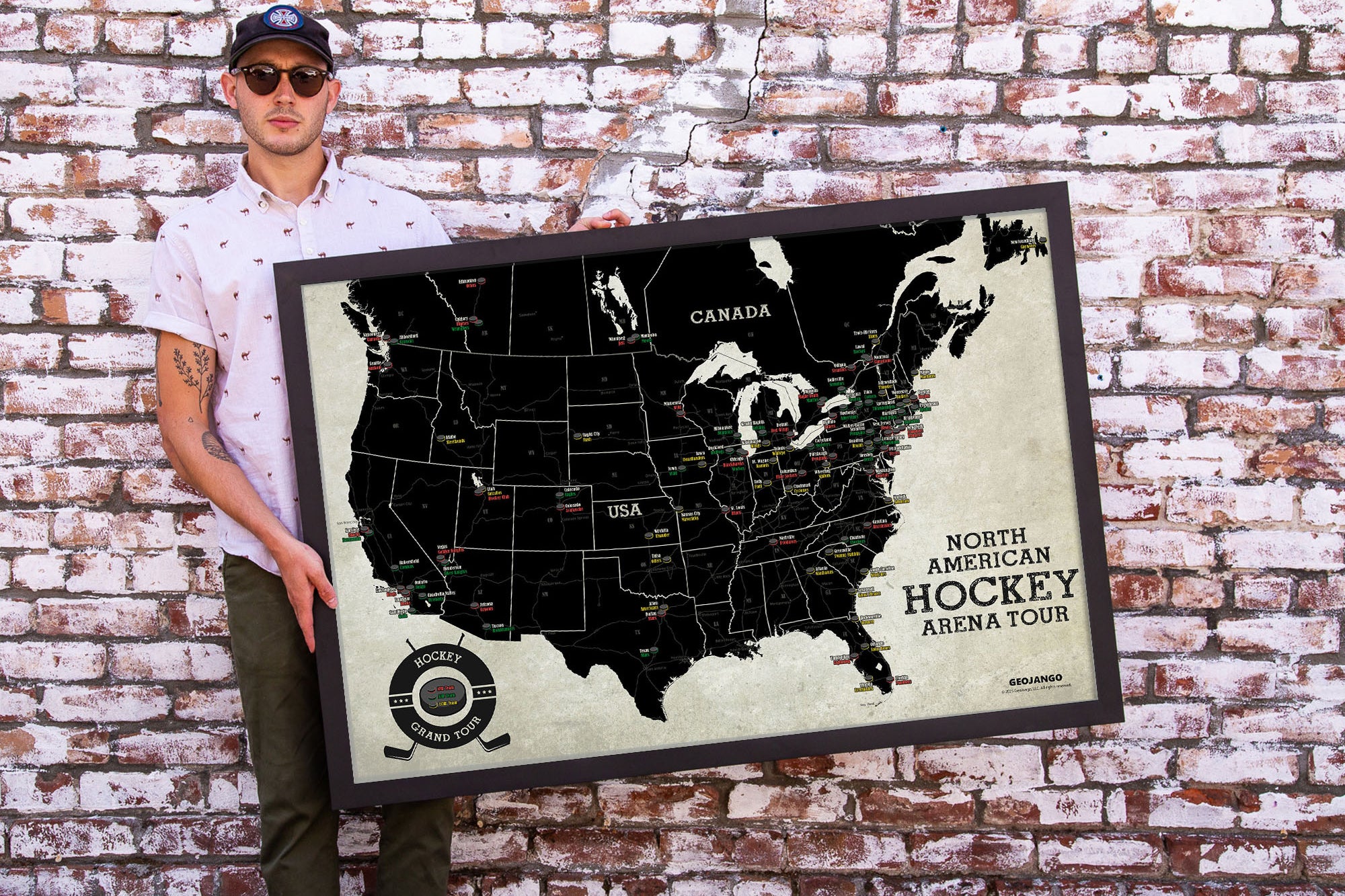 ECHL Hockey Teams map