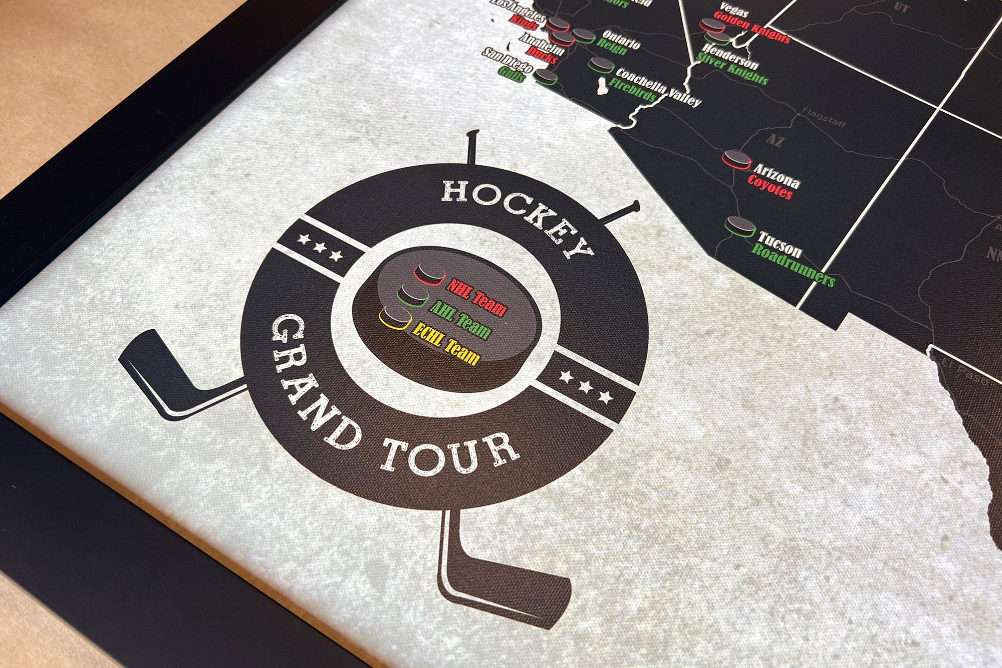 Hockey arena map