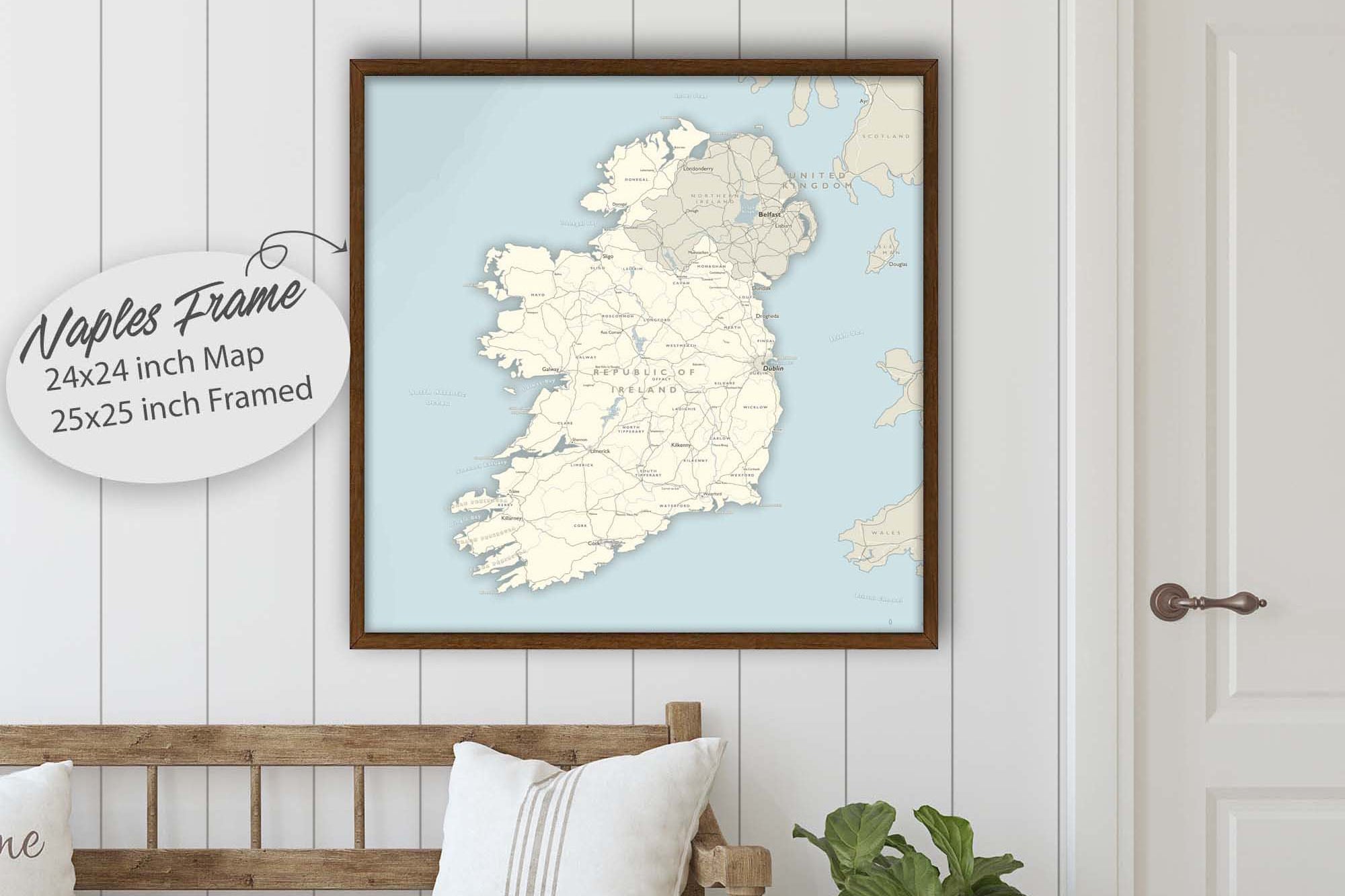 map of ireland push pin