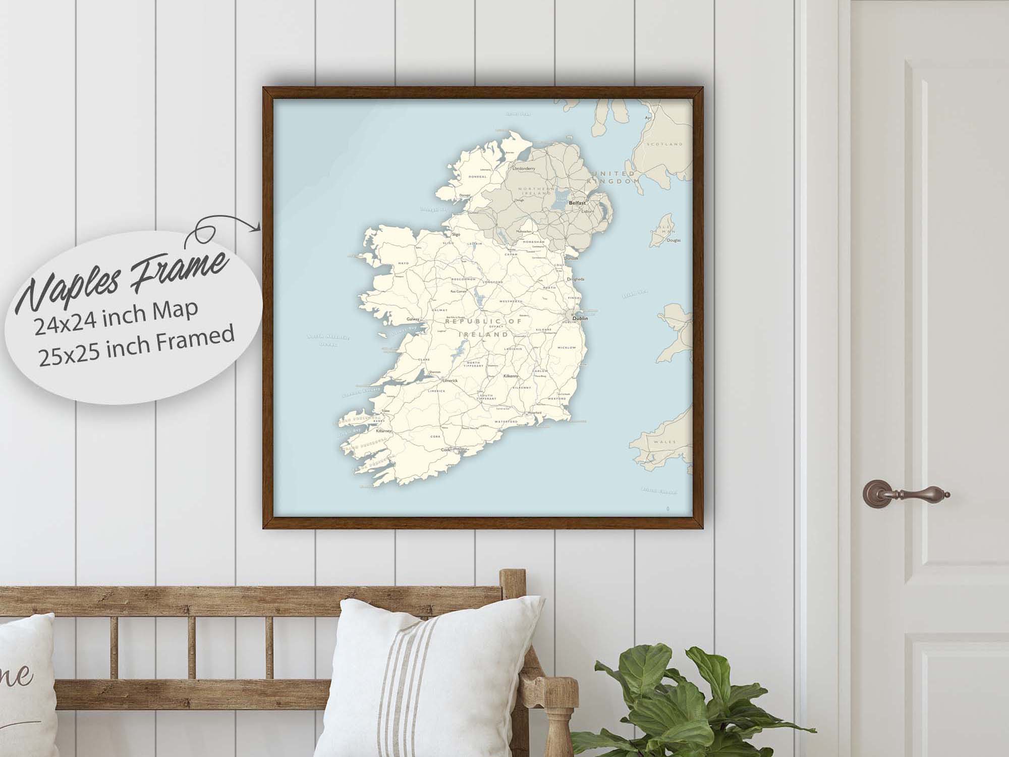 map of ireland push pin