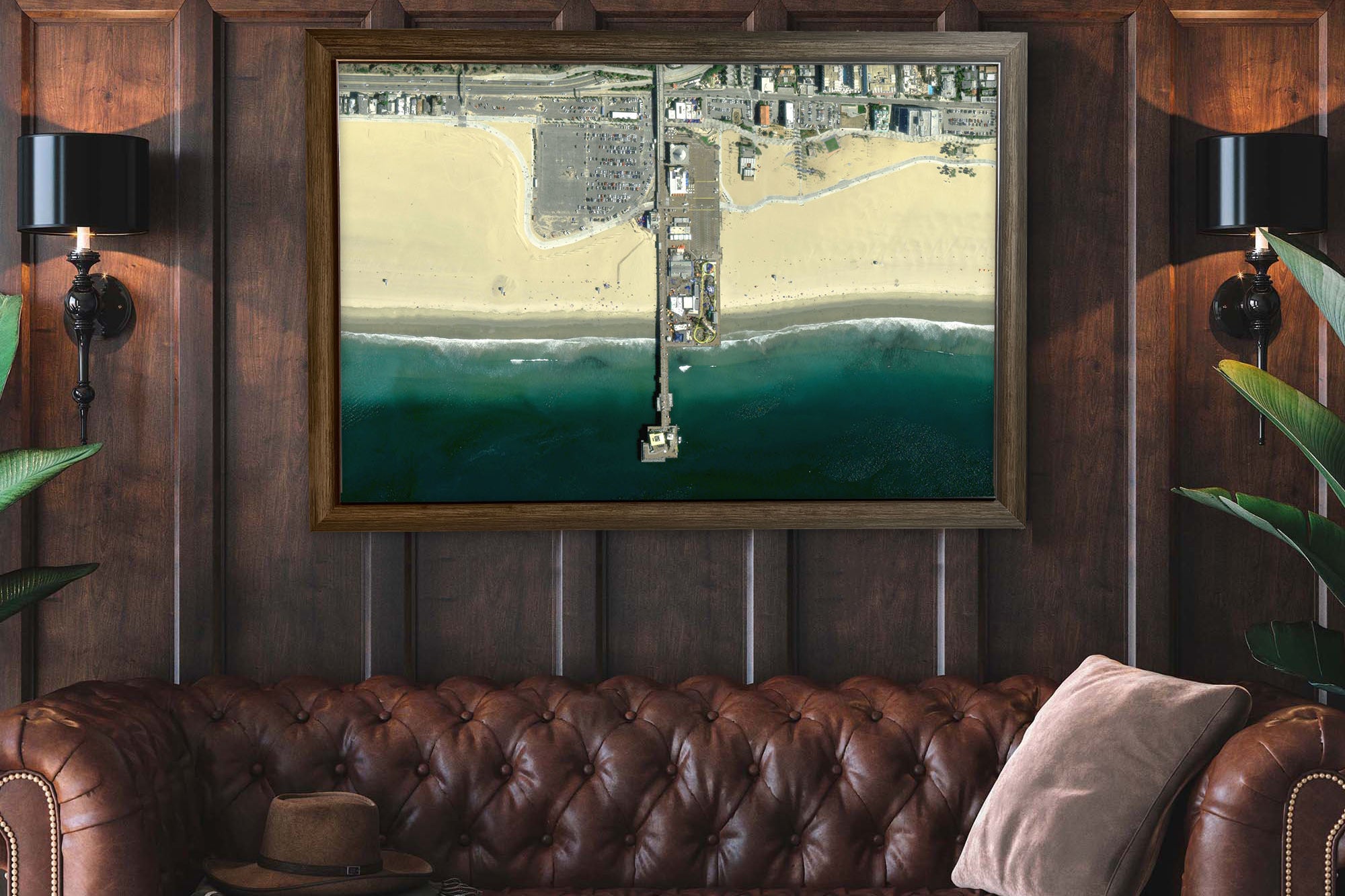 Santa Monica pier wall art