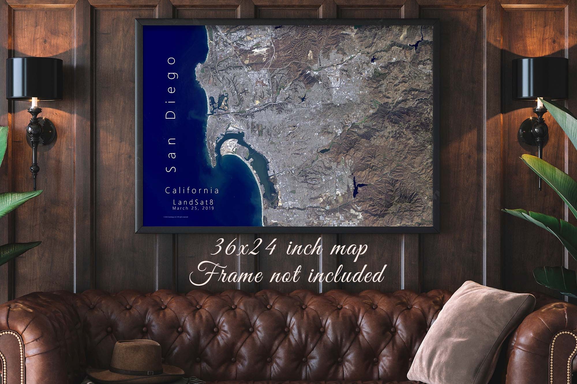 satellite imagery wall displays