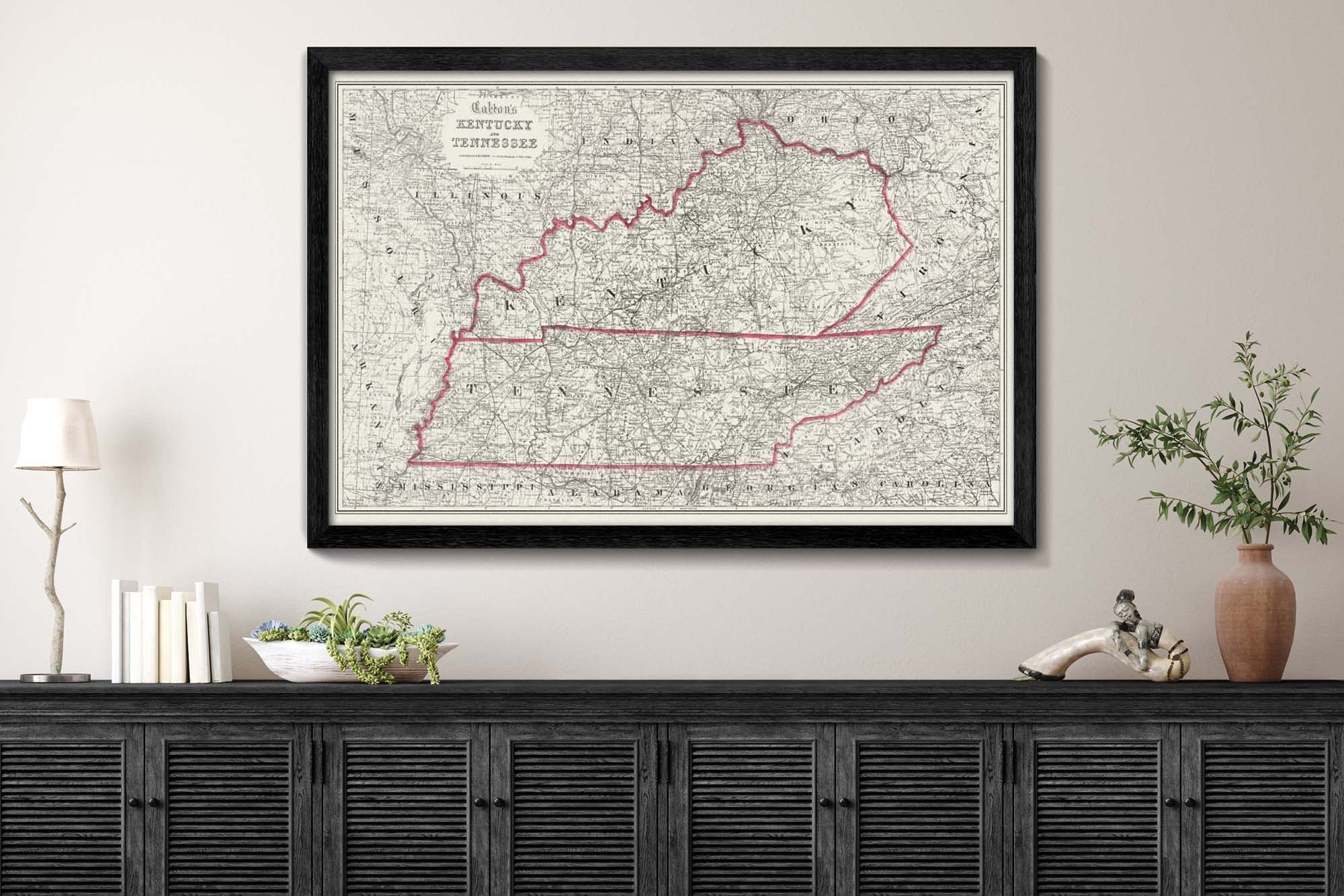 Vintage Kentucky Map