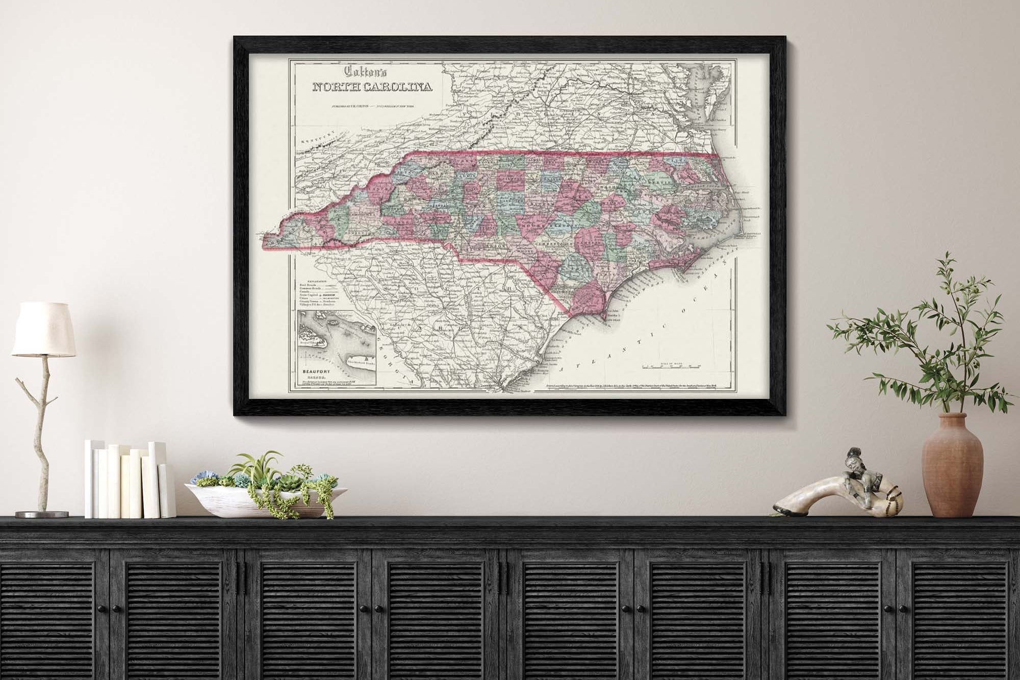 antique north carolina maps
