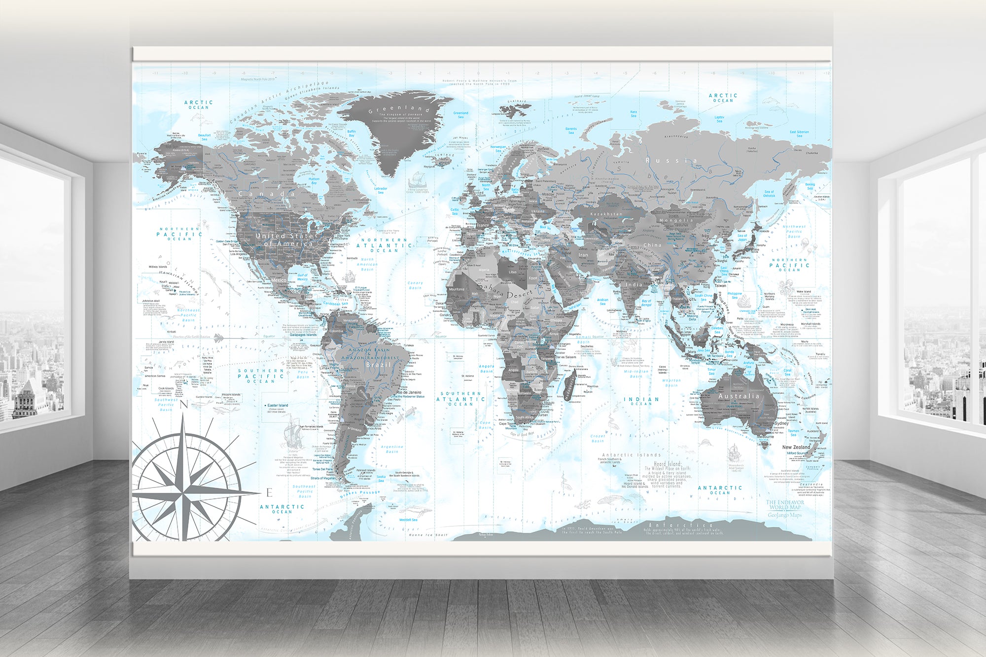world map poster