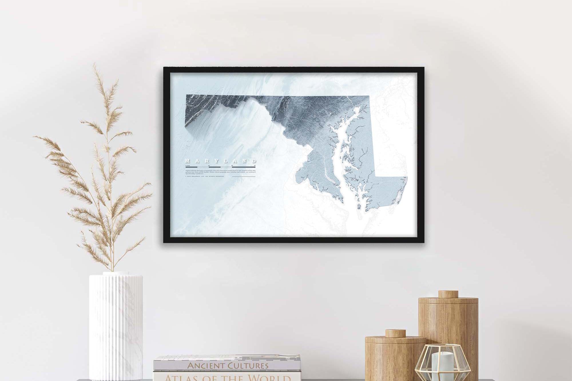 Maryland Elevation Map