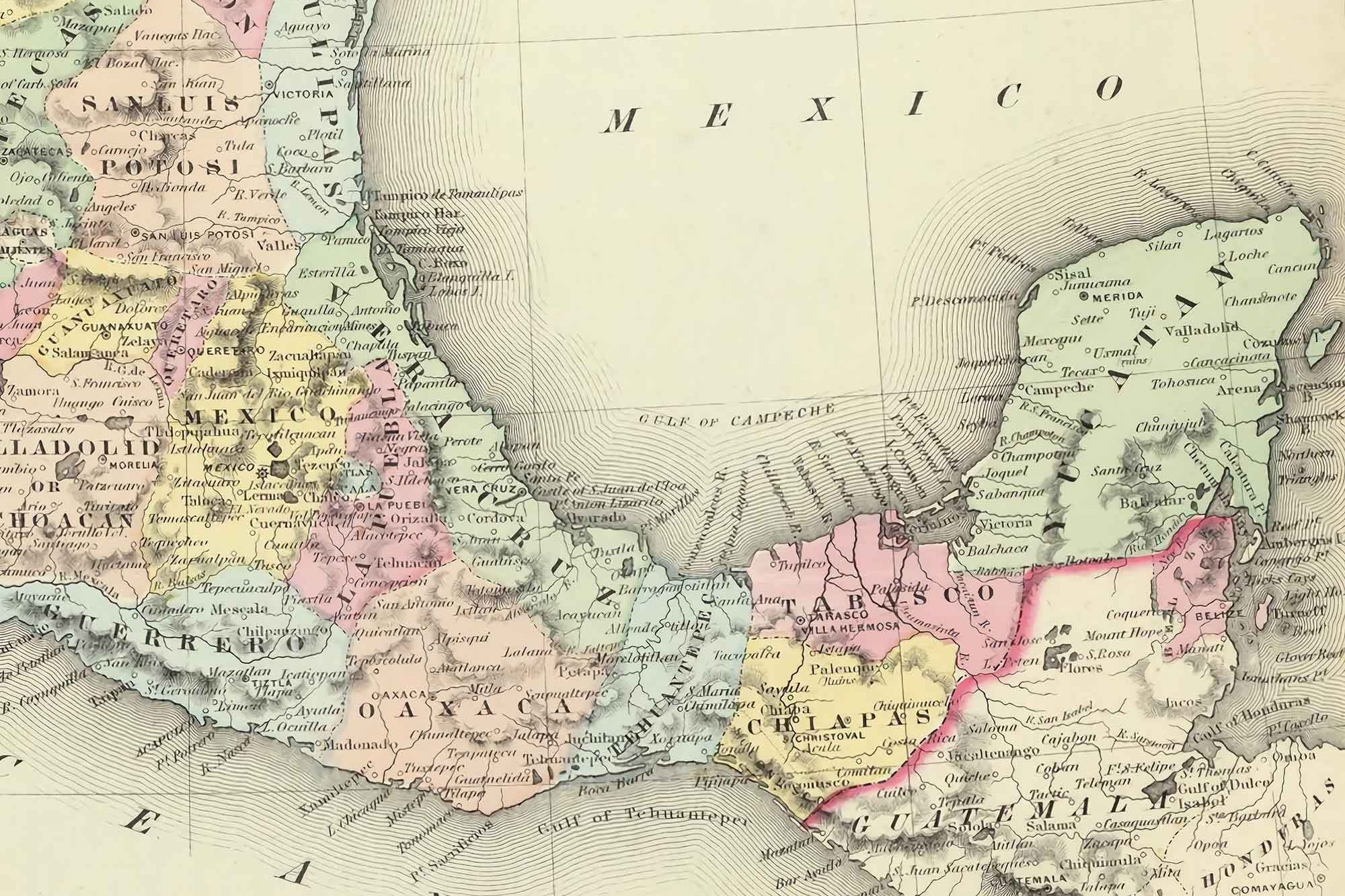 Mexico explorer map