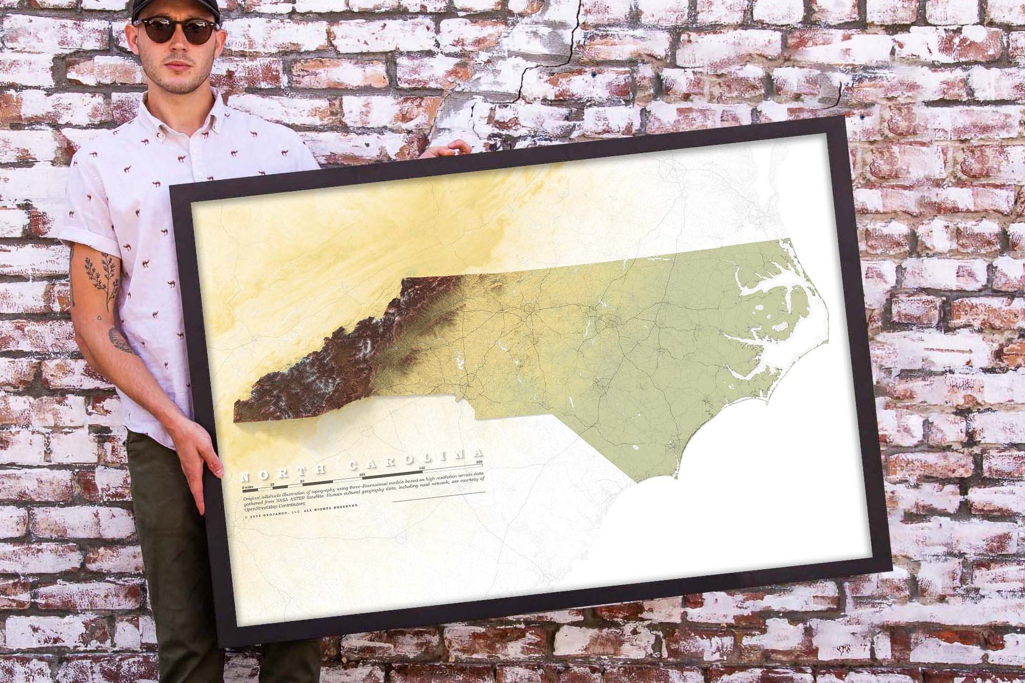 North carolina geology map