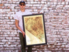 Framed map of Nevada
