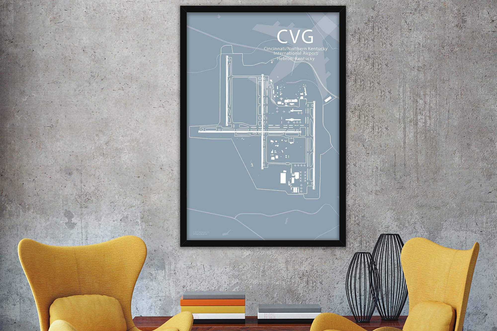 Cincinnati Northern Kentucky Airport Runway Map