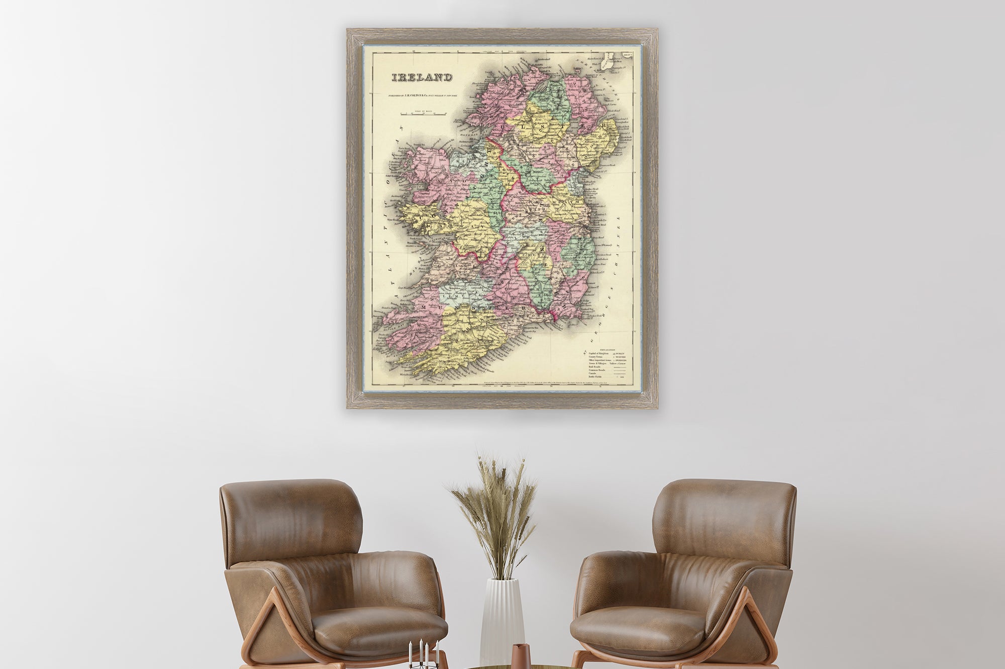 map of Ireland 1800s