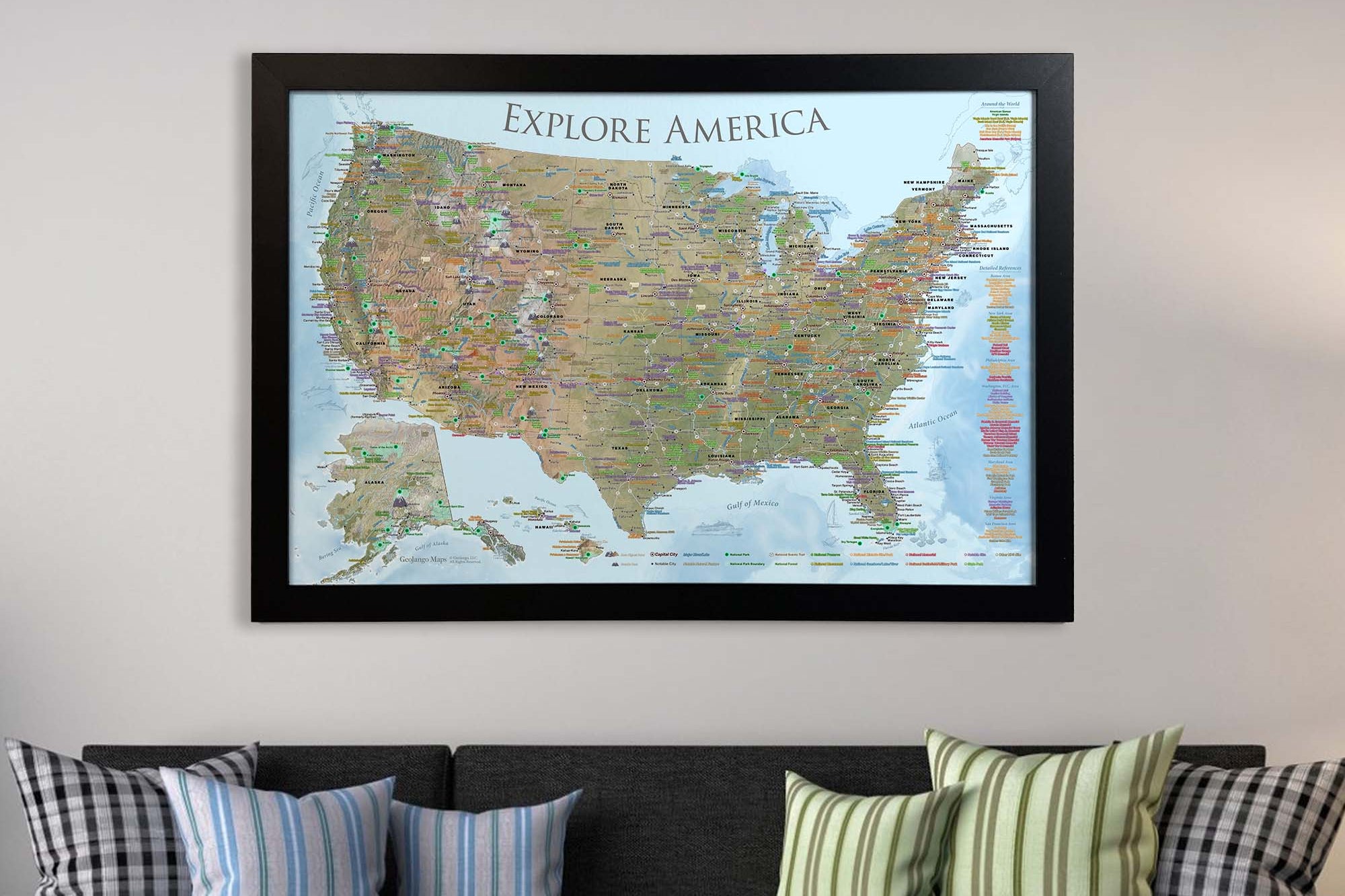 push pins for us map