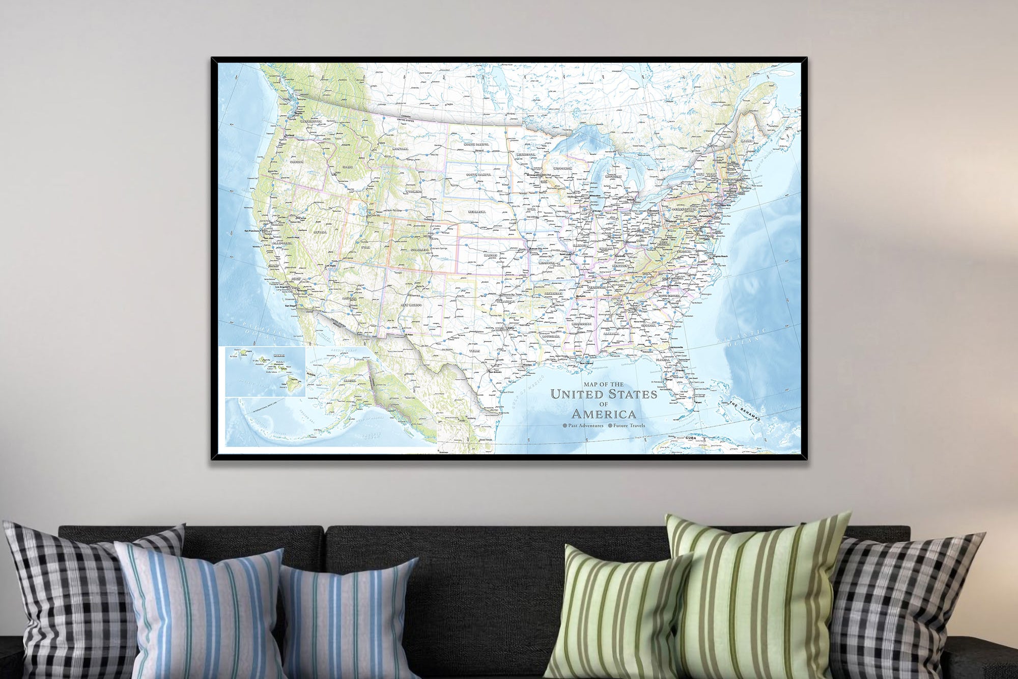 Giant USA Wall Map