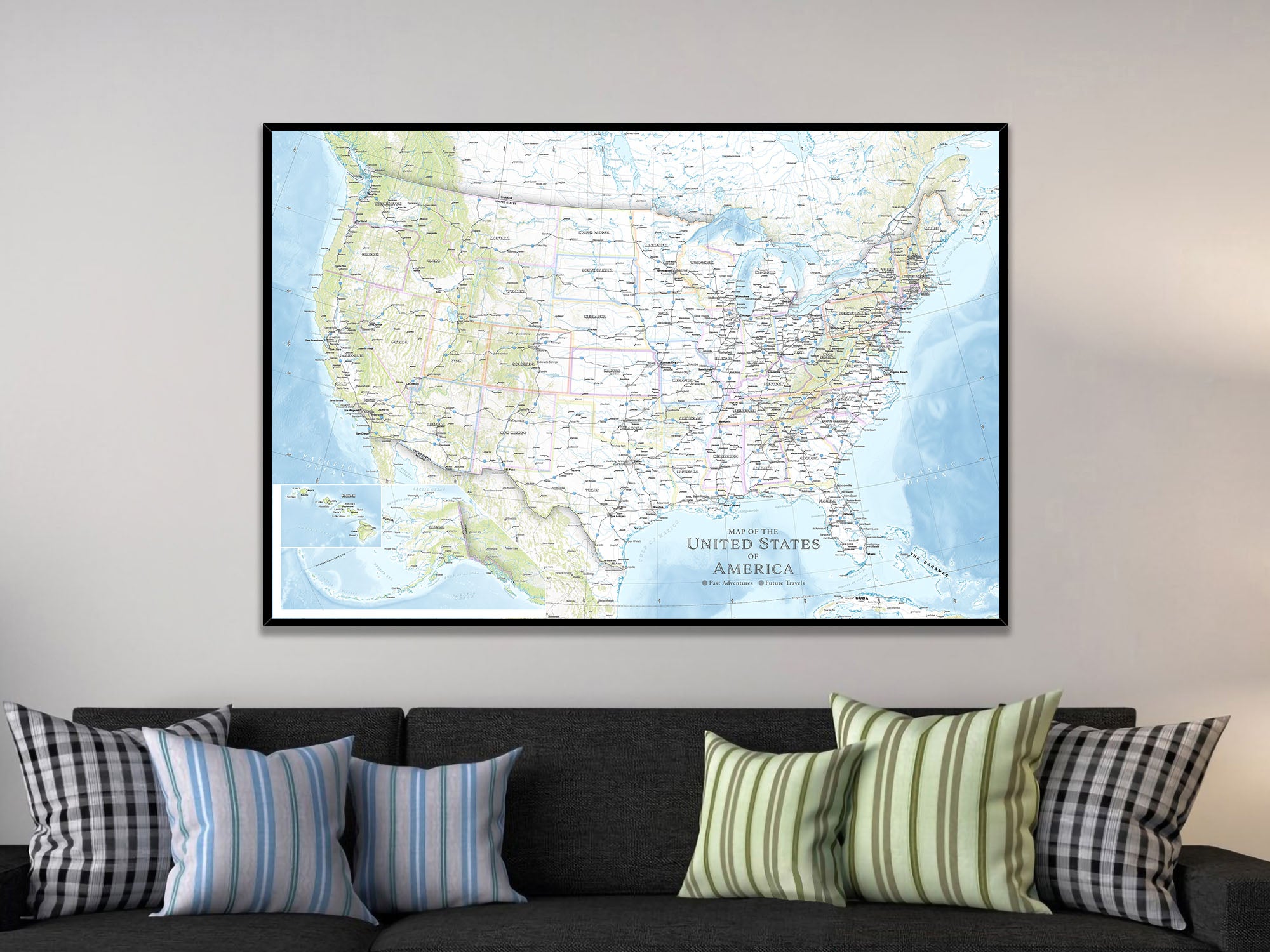 Giant USA Wall Map
