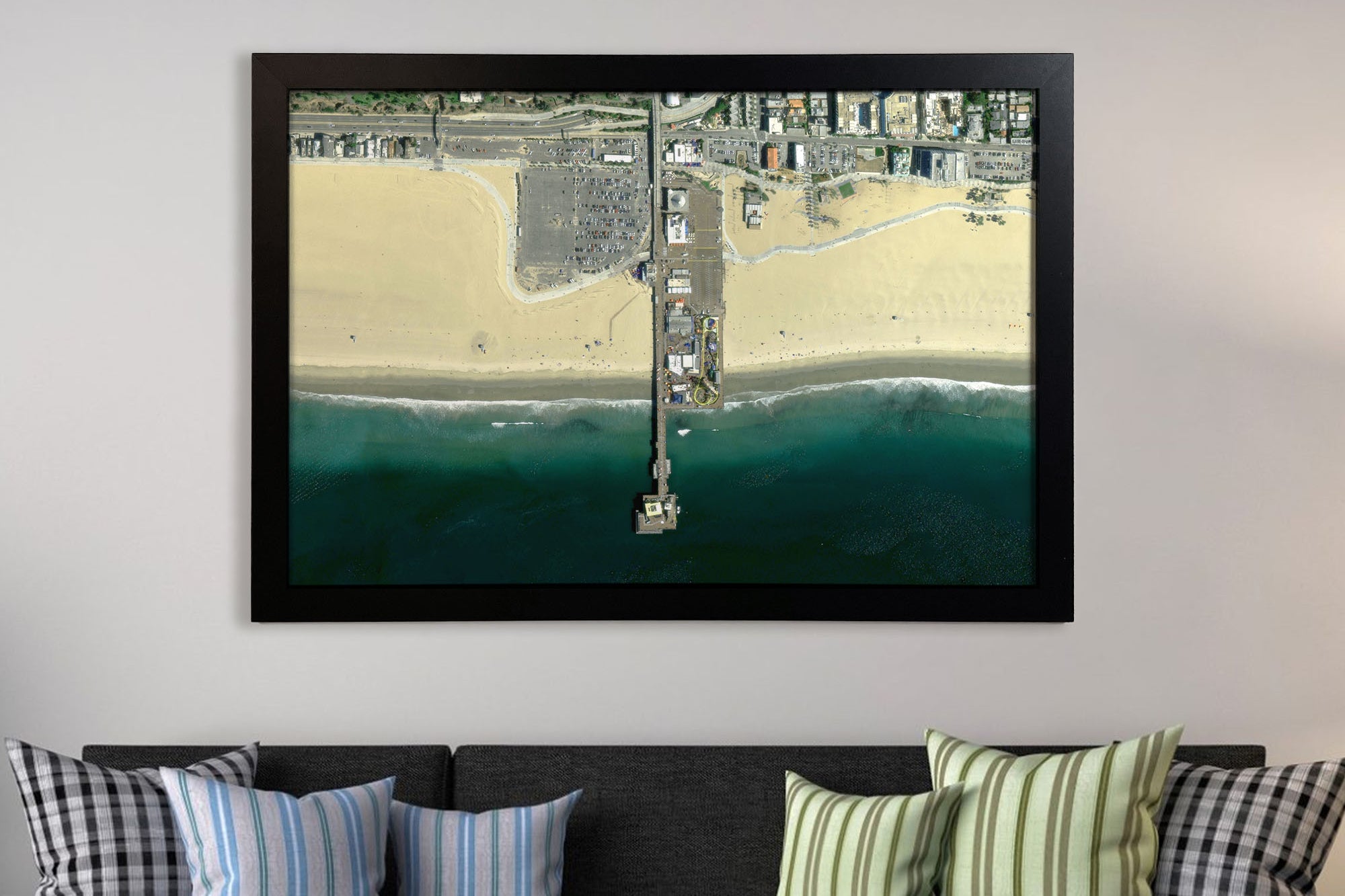 framed satellite photo