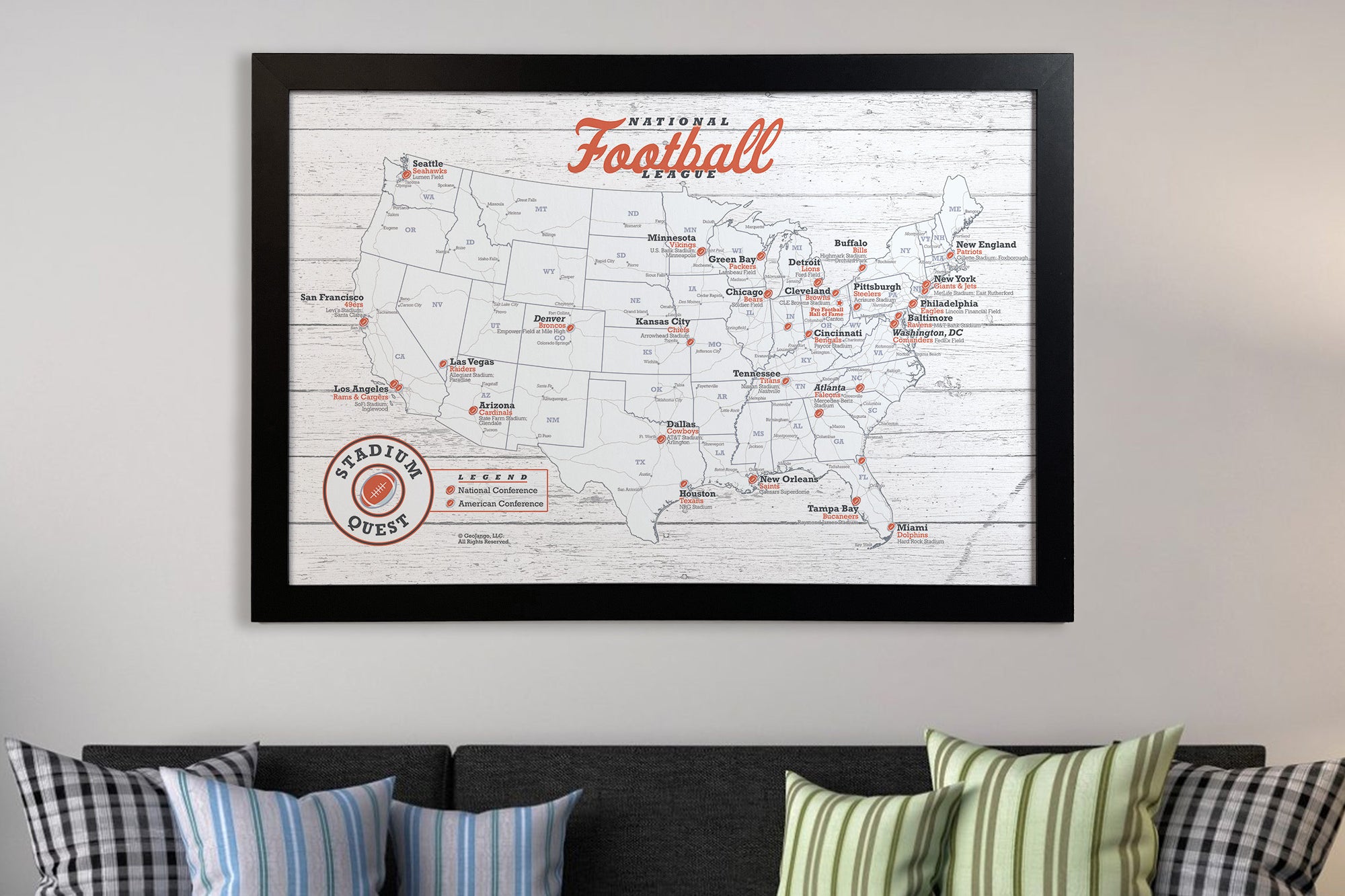 Football stadium tracker