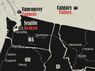 seattle kraken nhl map