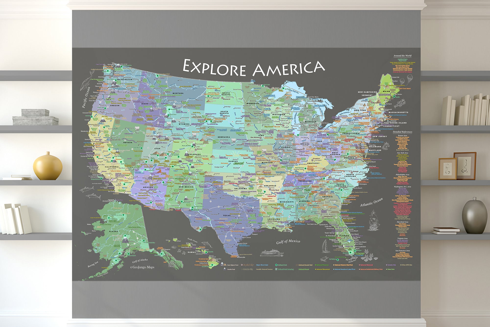 national parks map usa