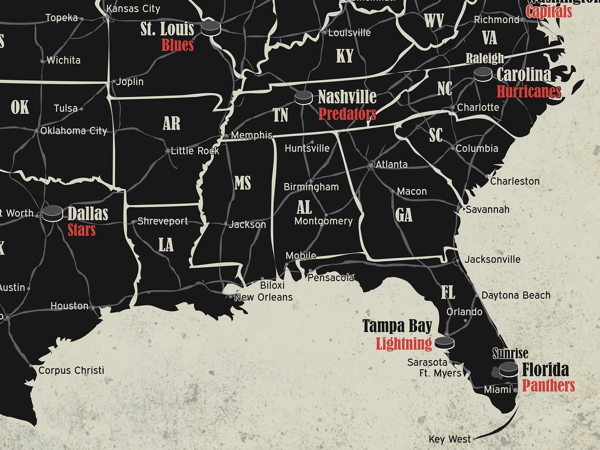hockey map st louis blues