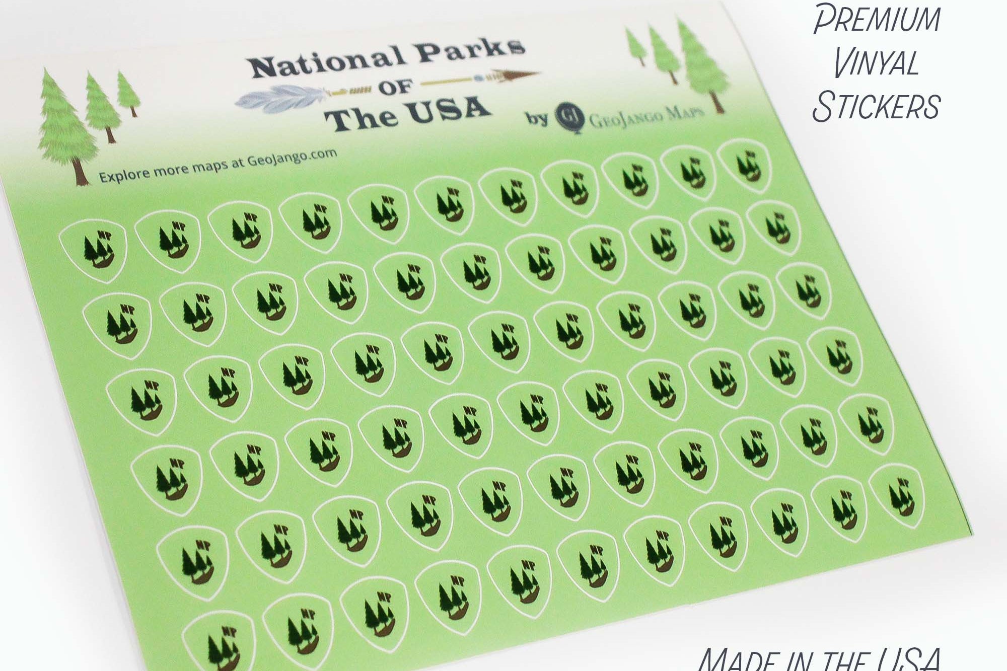 USA National Park Sticker Set