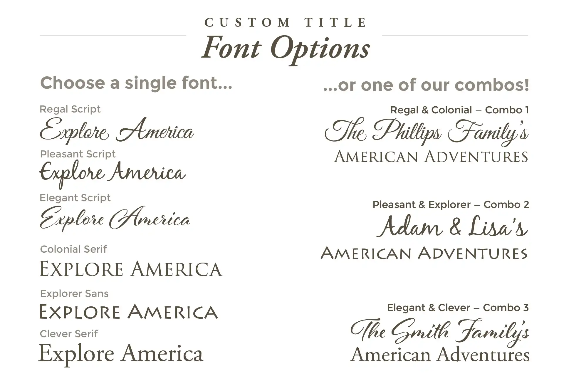custom font options