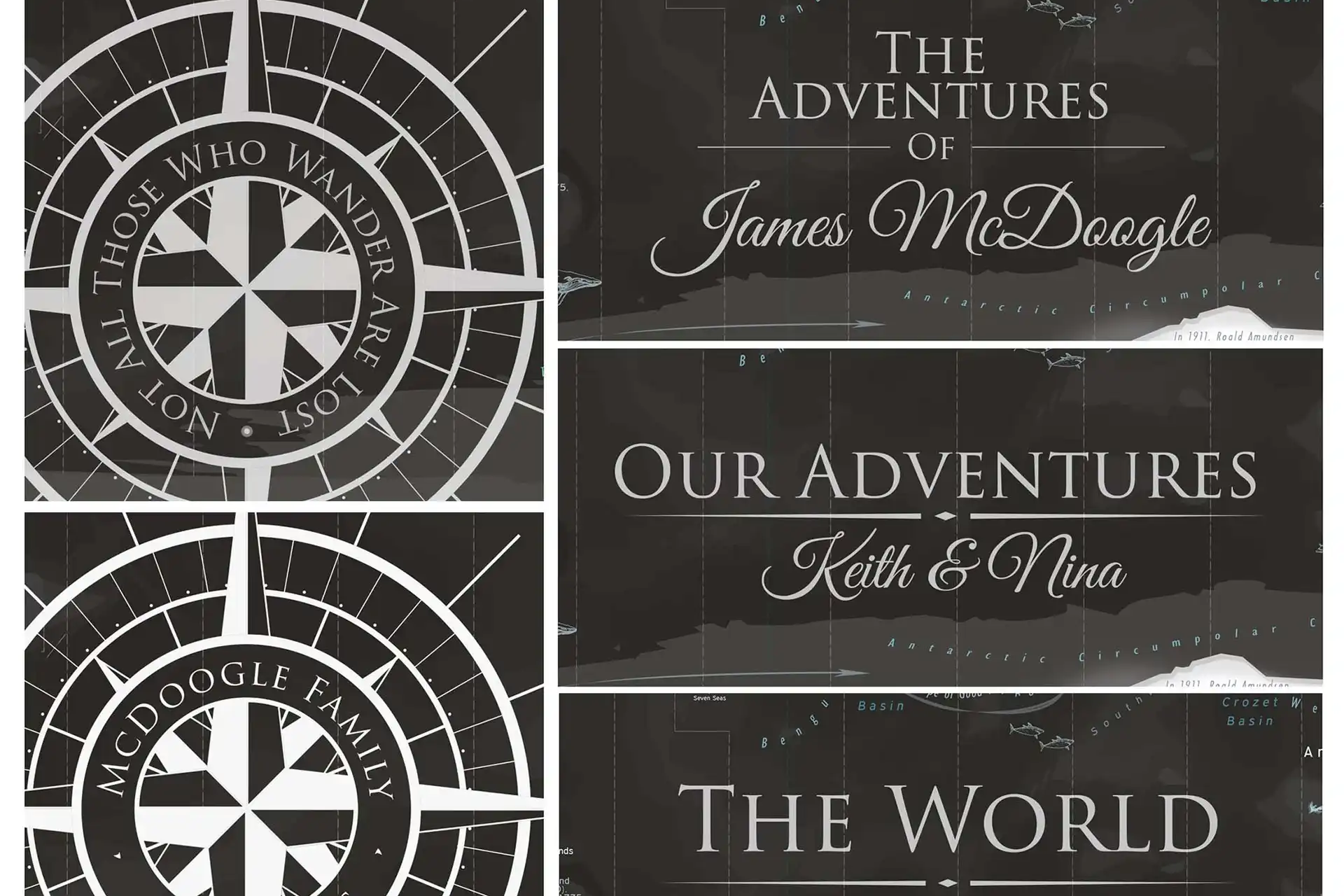 custom world map title quotes