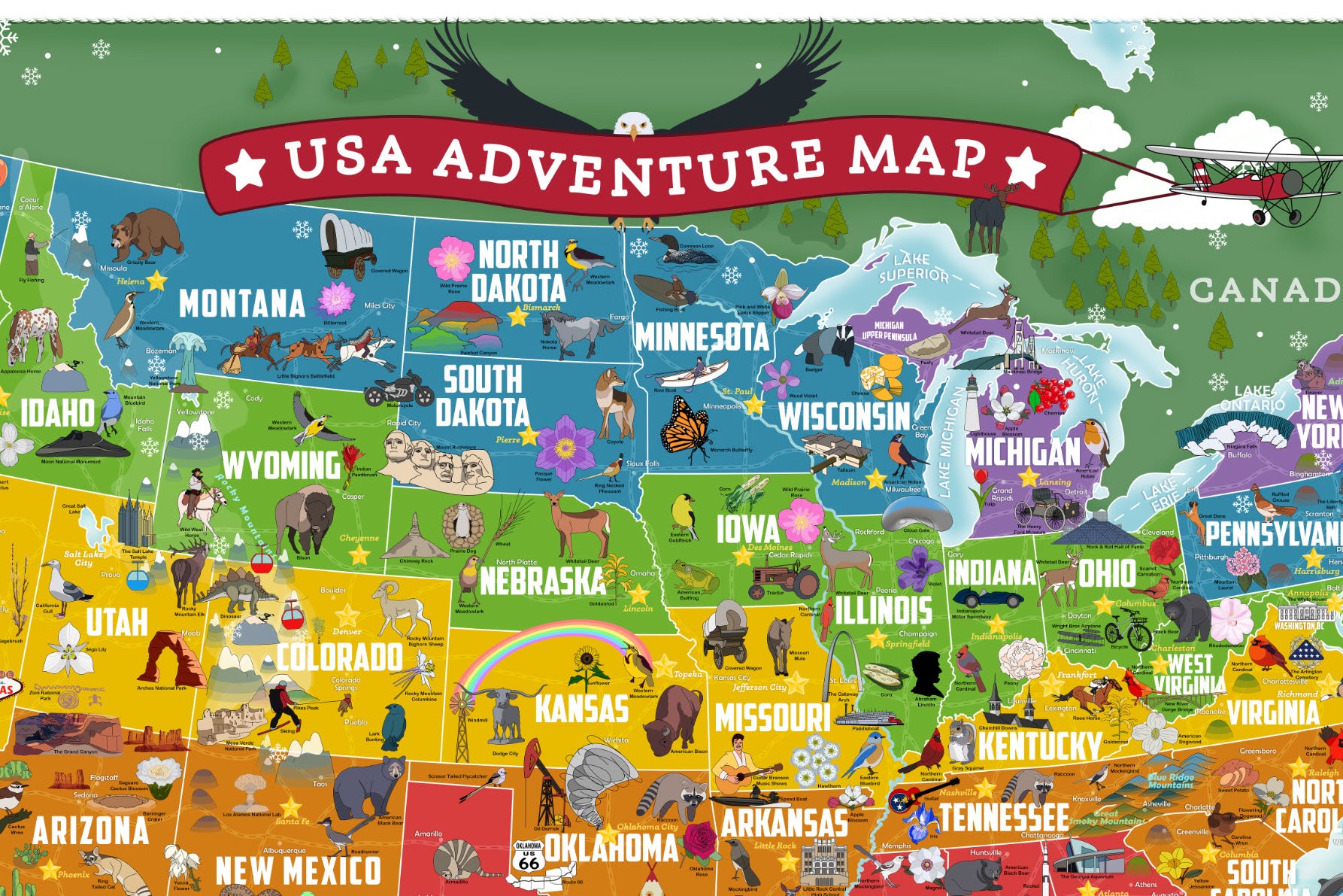 push pin travel map