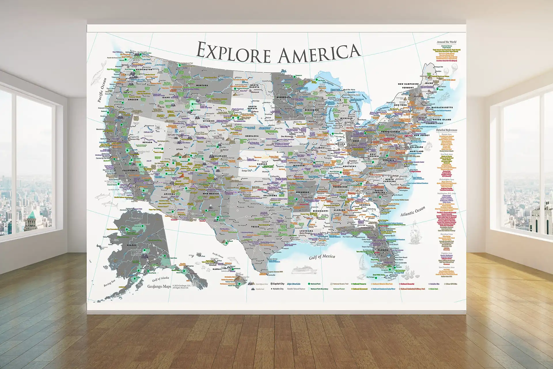 extra-large map of the usa