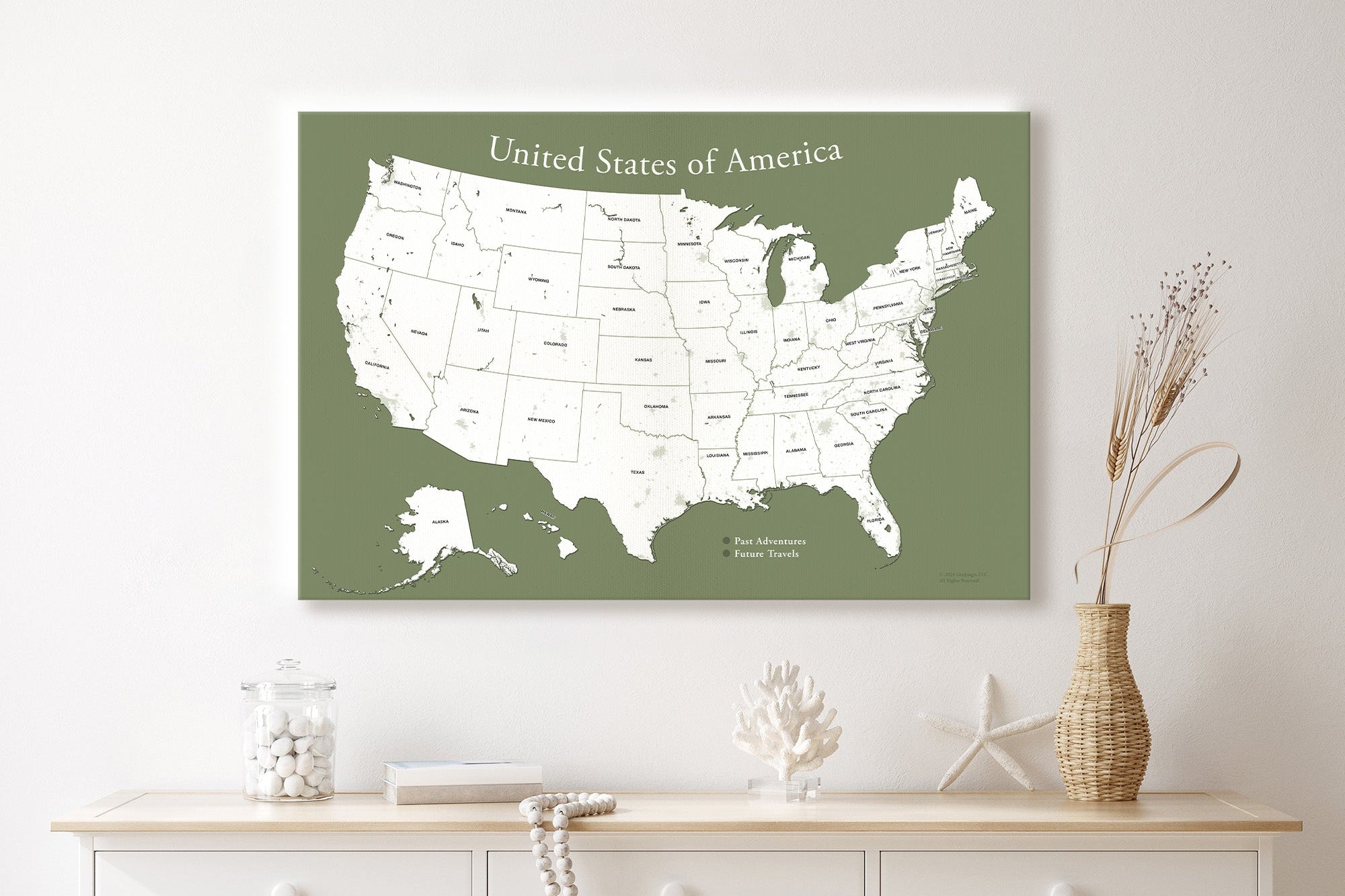 USA 50 states map