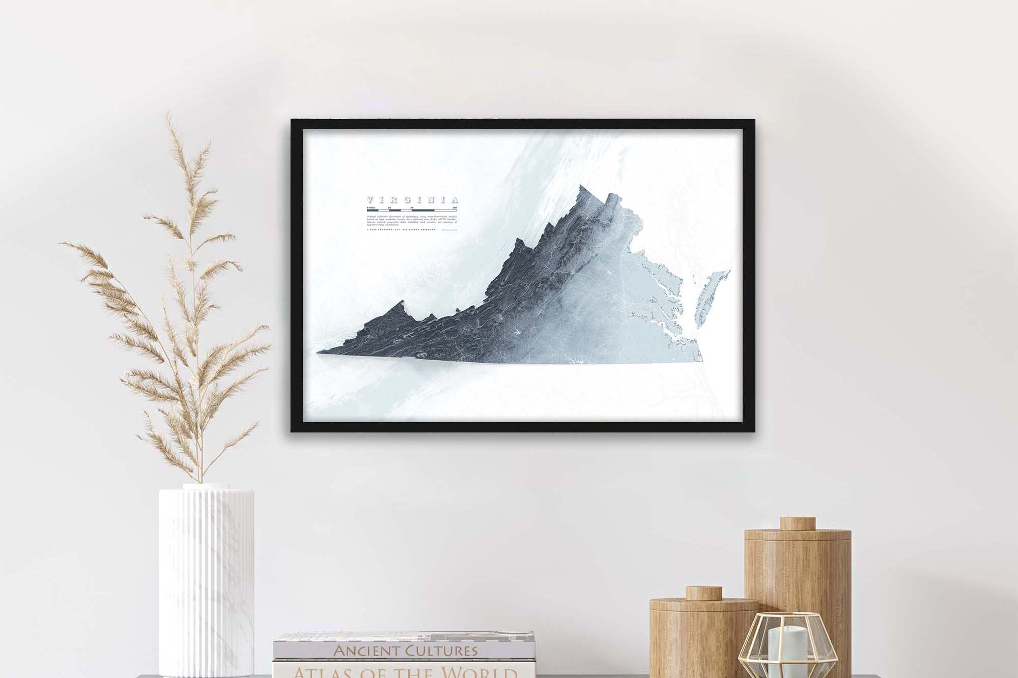 Virginia Geology map print