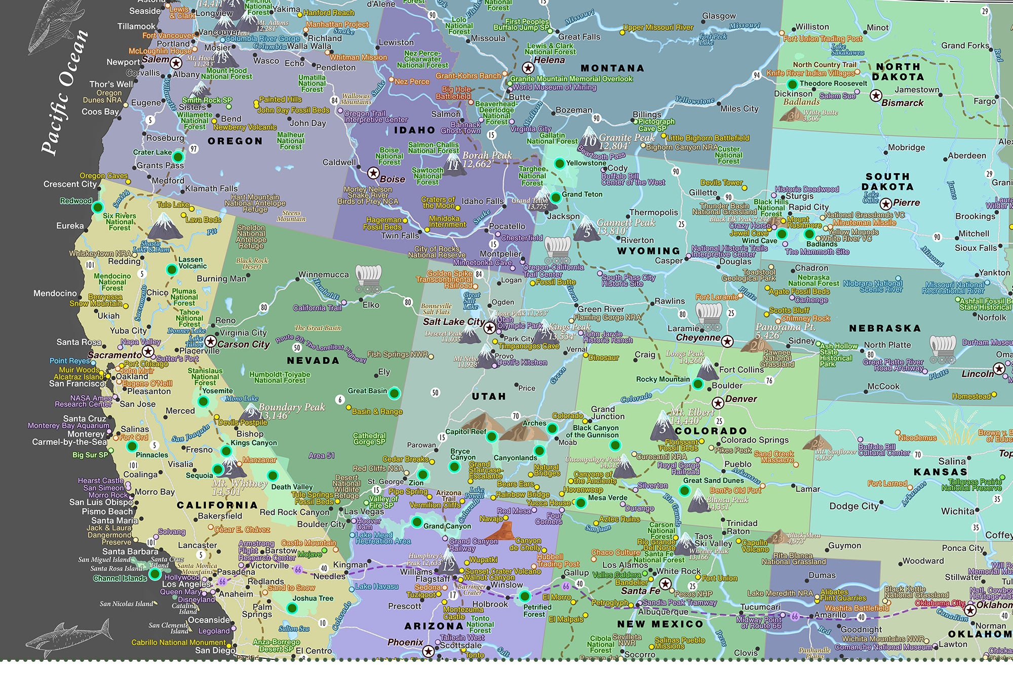 map of the southwest usa
