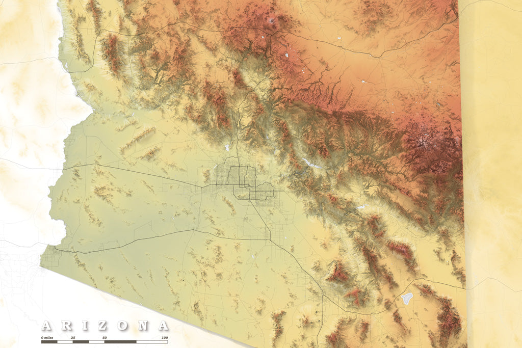 State Elevation Map